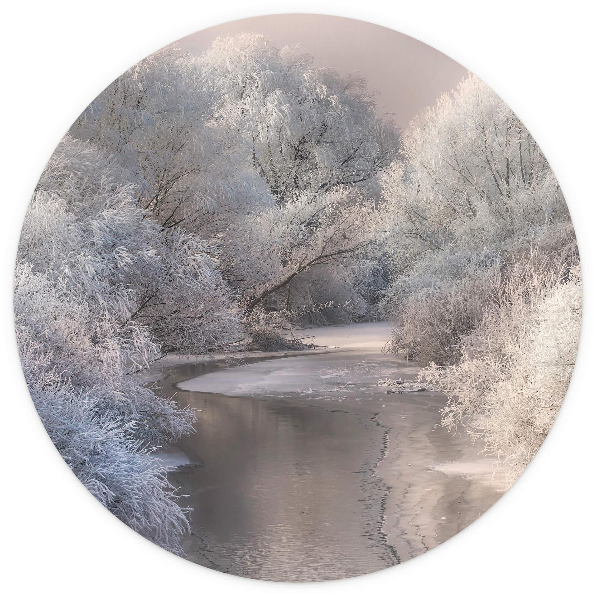 Behangcirkel Bela - Winter Wonderland - vliesbehang/zelfklevend vliesbehang