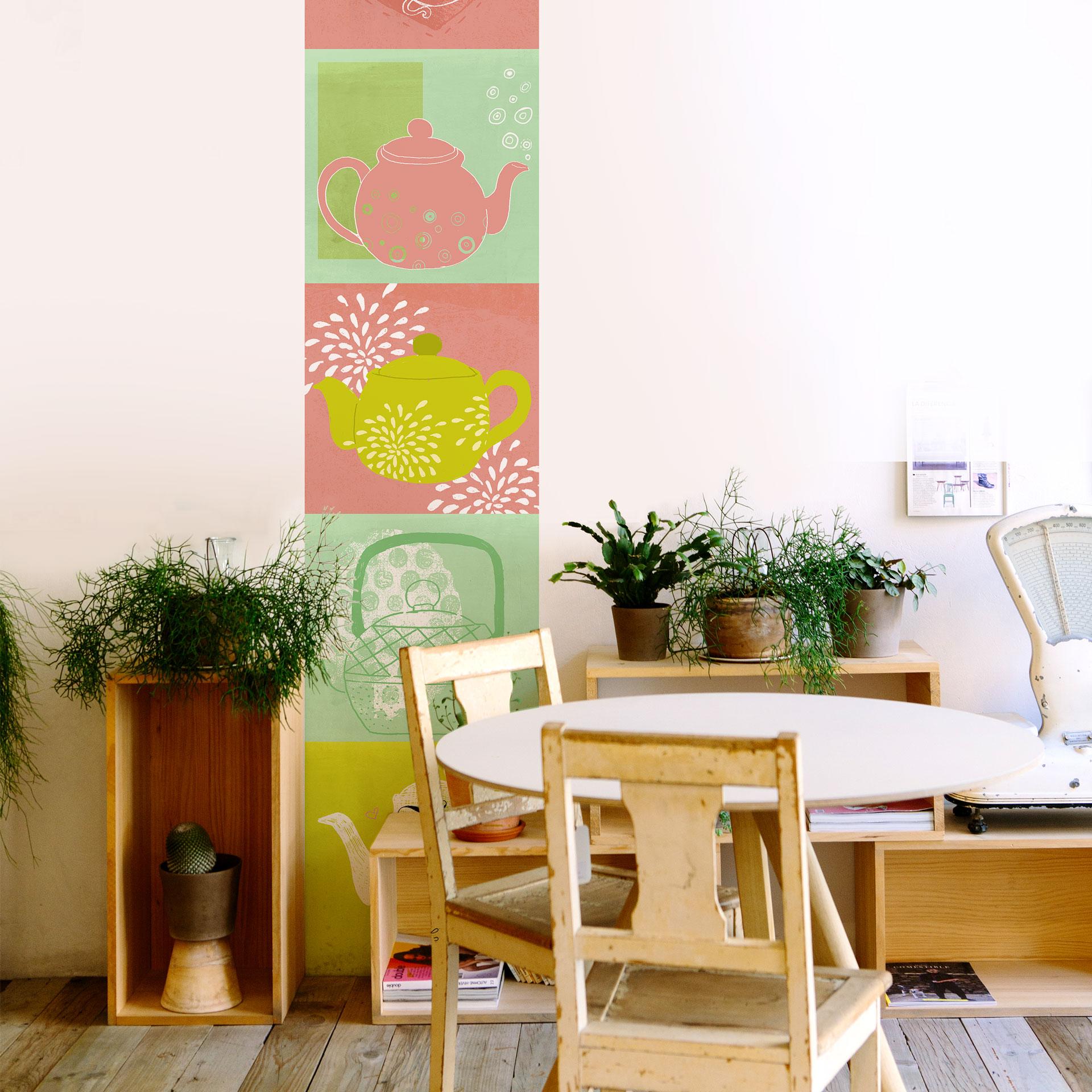 Fototapet Loske - Tea Time 02 - Panorama 48x260 cm