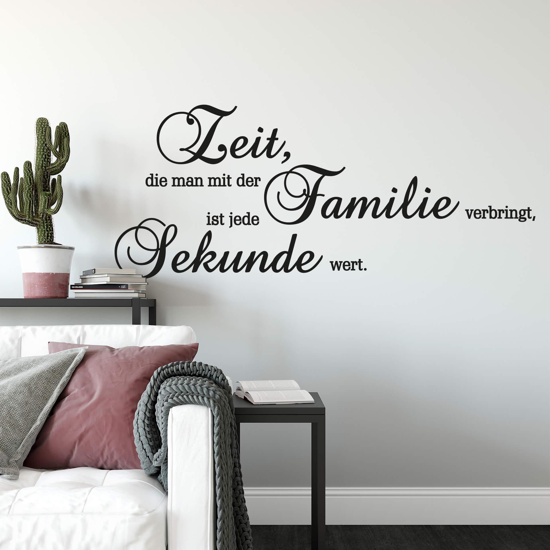 Wandtattoo Zeit, die man mit der Familie verbringt