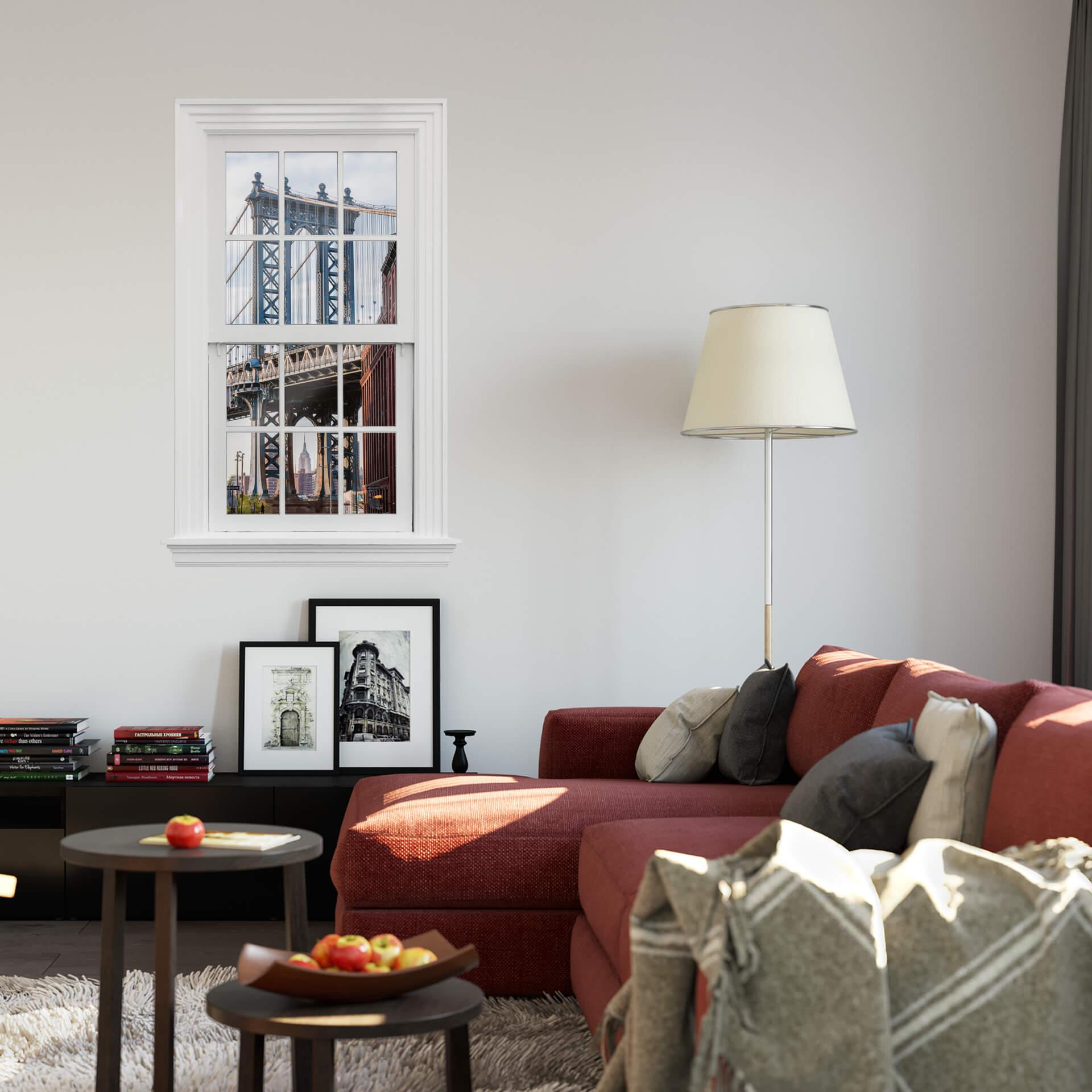 3D Wandtattoo Fenster - Colombo - Brooklyn Bridge