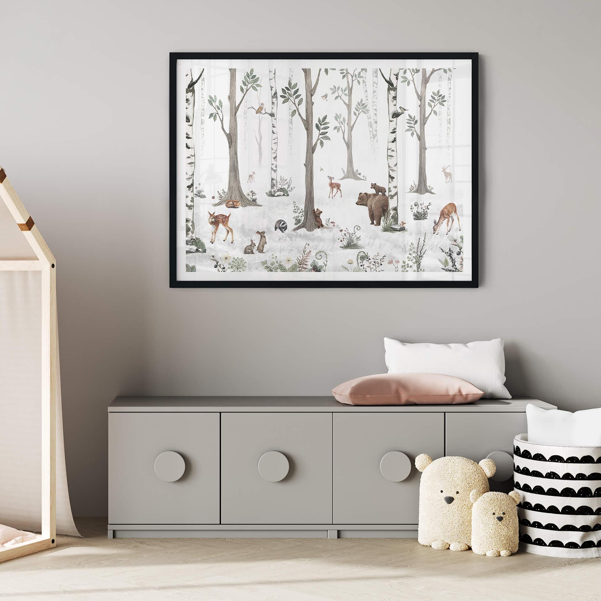 Kinderzimmer Poster Kikki Belle - Schönheit des Waldes