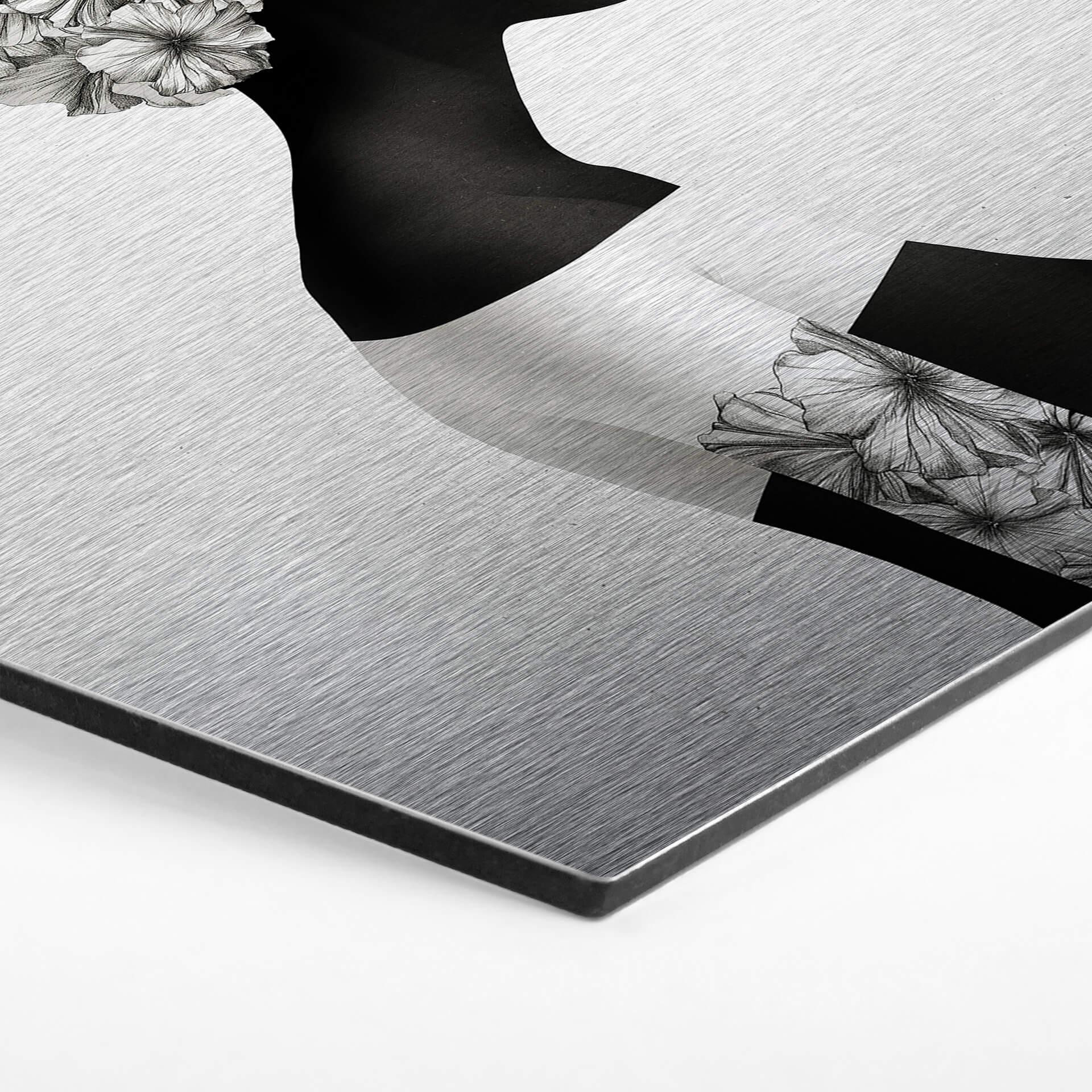 Hexagon Alu-Dibond Zilvereffect - Ireland - Marianna