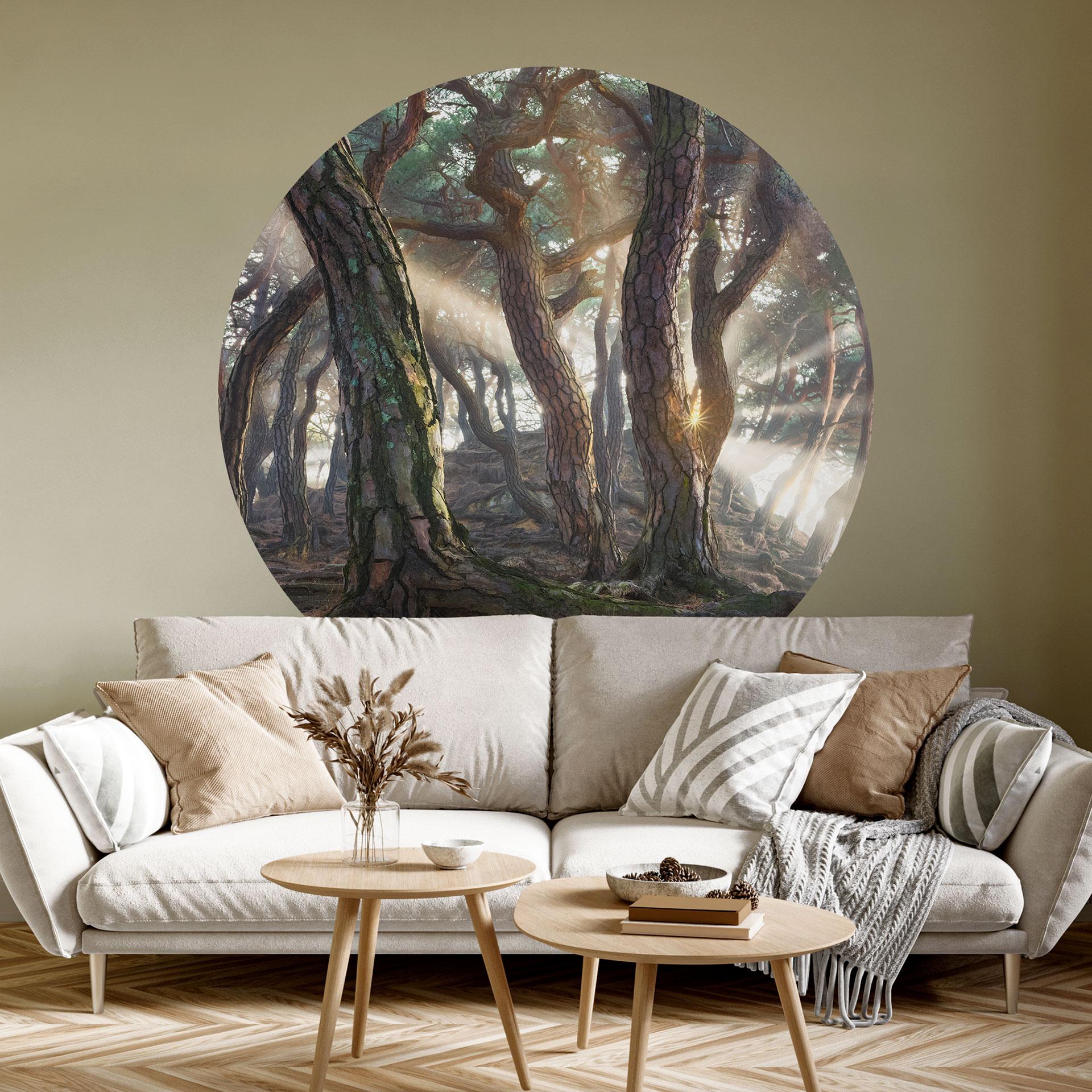 Hellig fyrreskov Wallsticker - Ryu - Rund