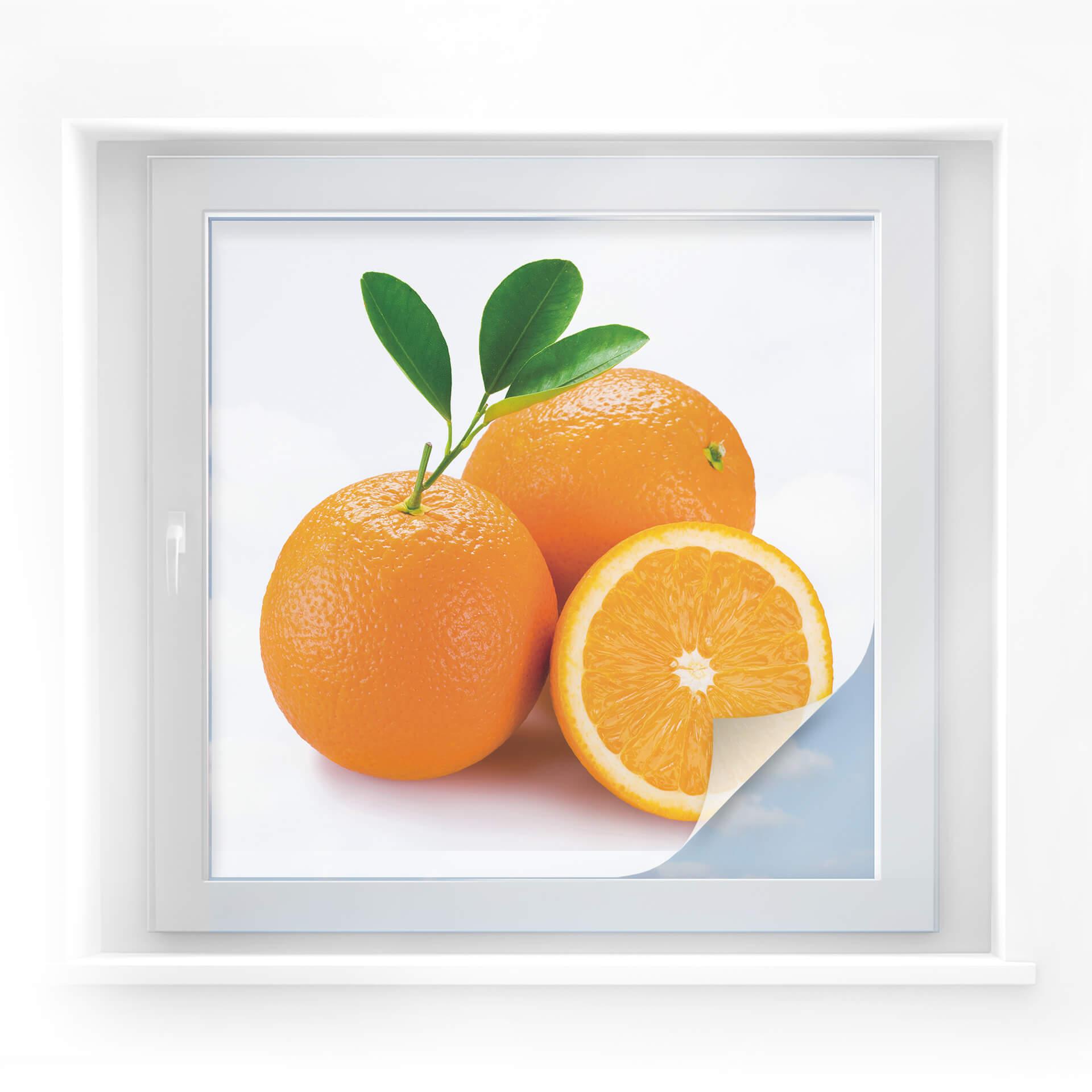 Lámina de privacidad naranja - cuadrada