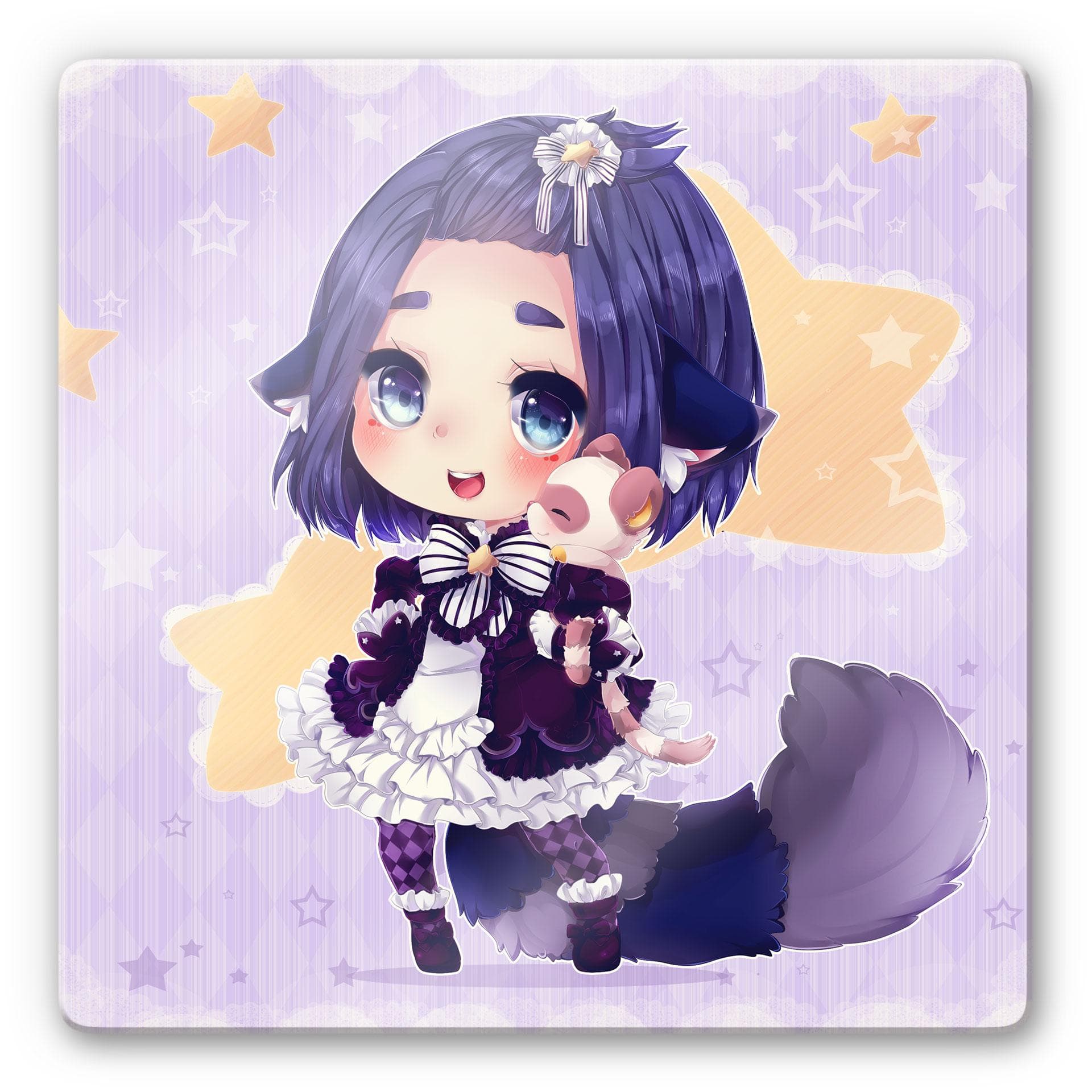 Tableau sur verre La Doll Blanche - Chibi Esther