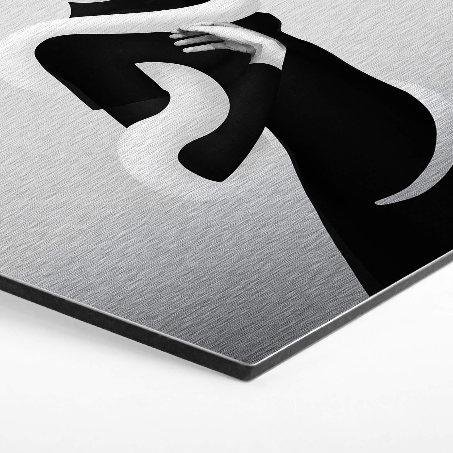 Hexagon Alu-Dibond Zilvereffect - Ireland - Only Skin
