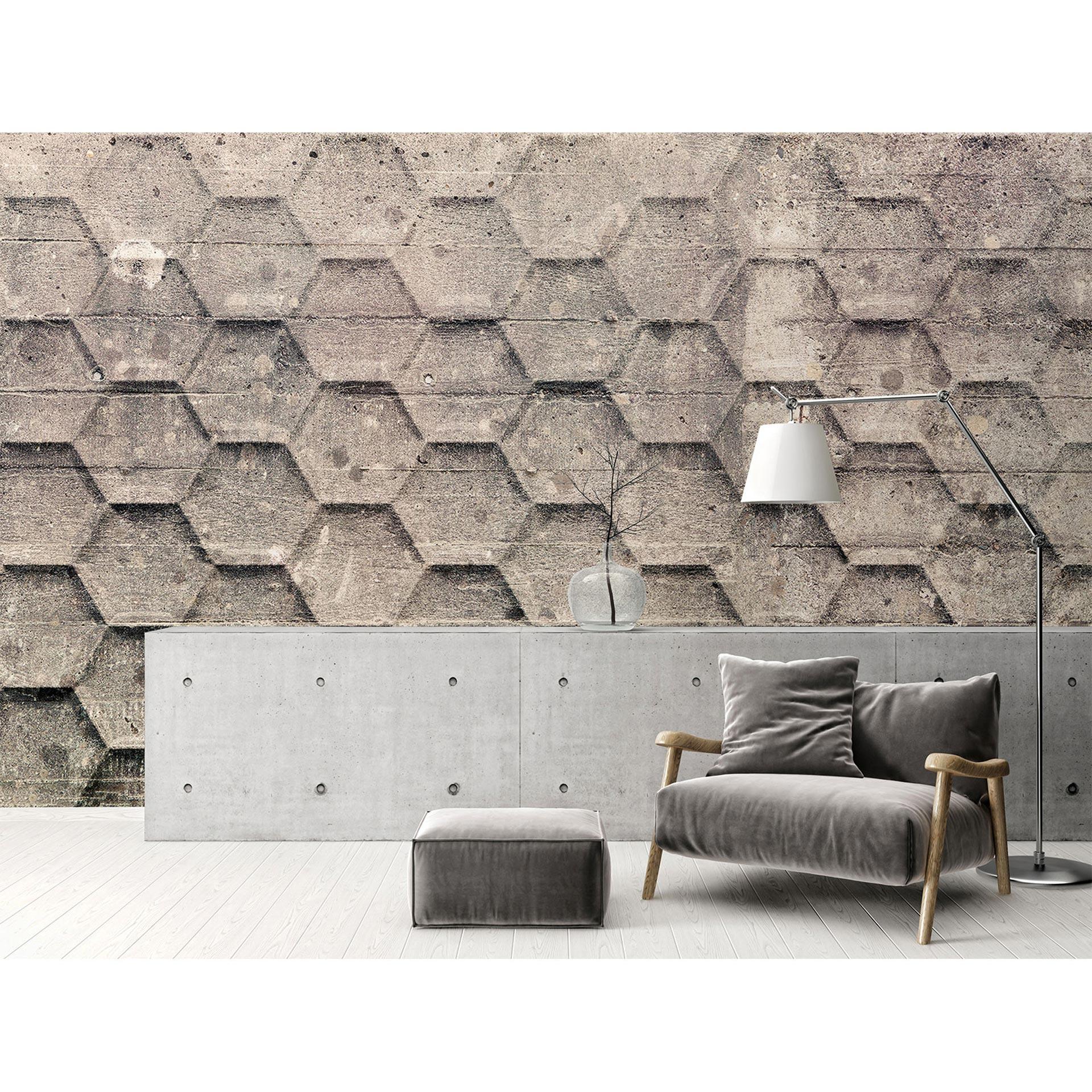 Architects Paper Papier peint photo Atelier 47 Honeycomb beige, taupe