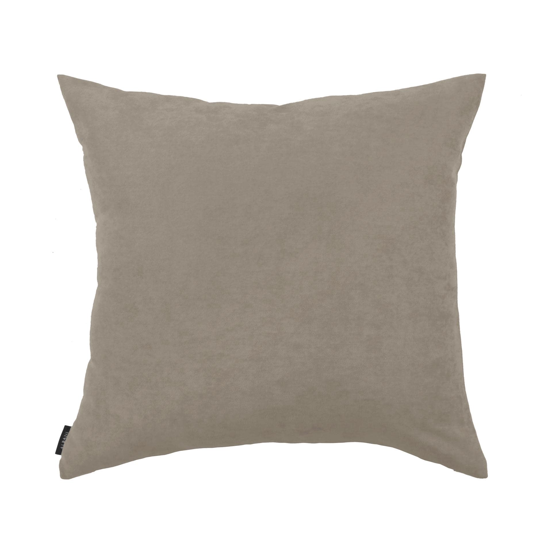 Uni Kissenhülle in taupe in 50x50 cm