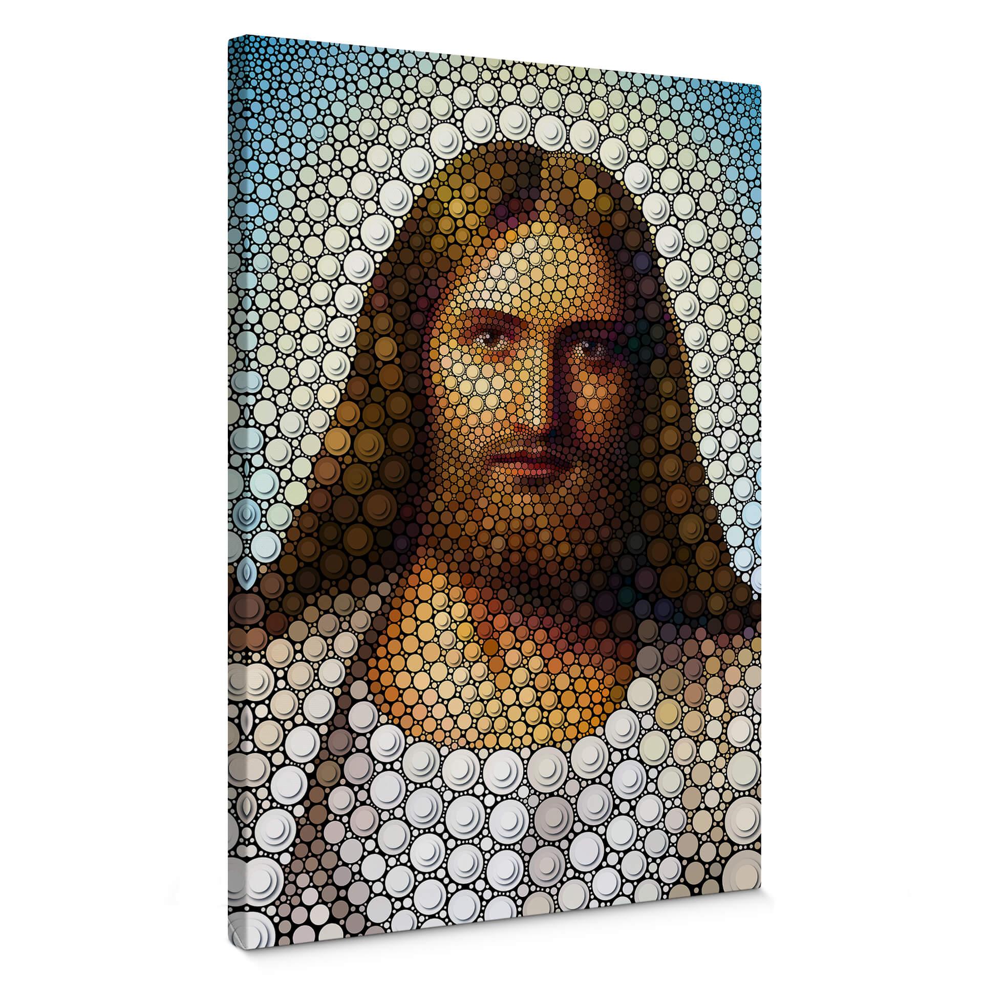 Canvastavla Ben Heine - Cirklism: Jesus Kristus