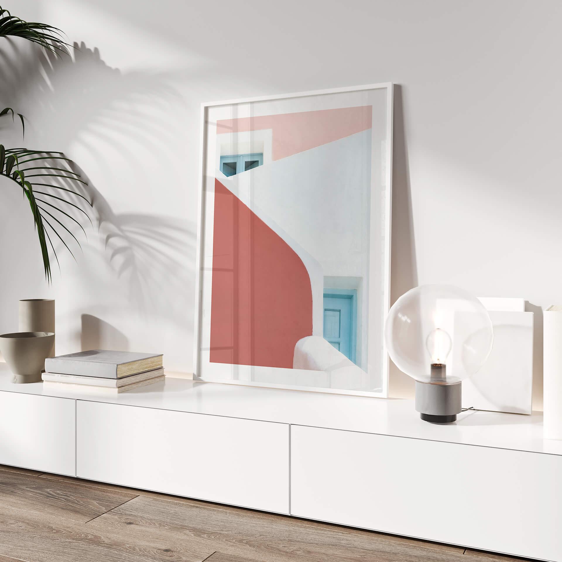 Poster Wride - Architektur in Santorini