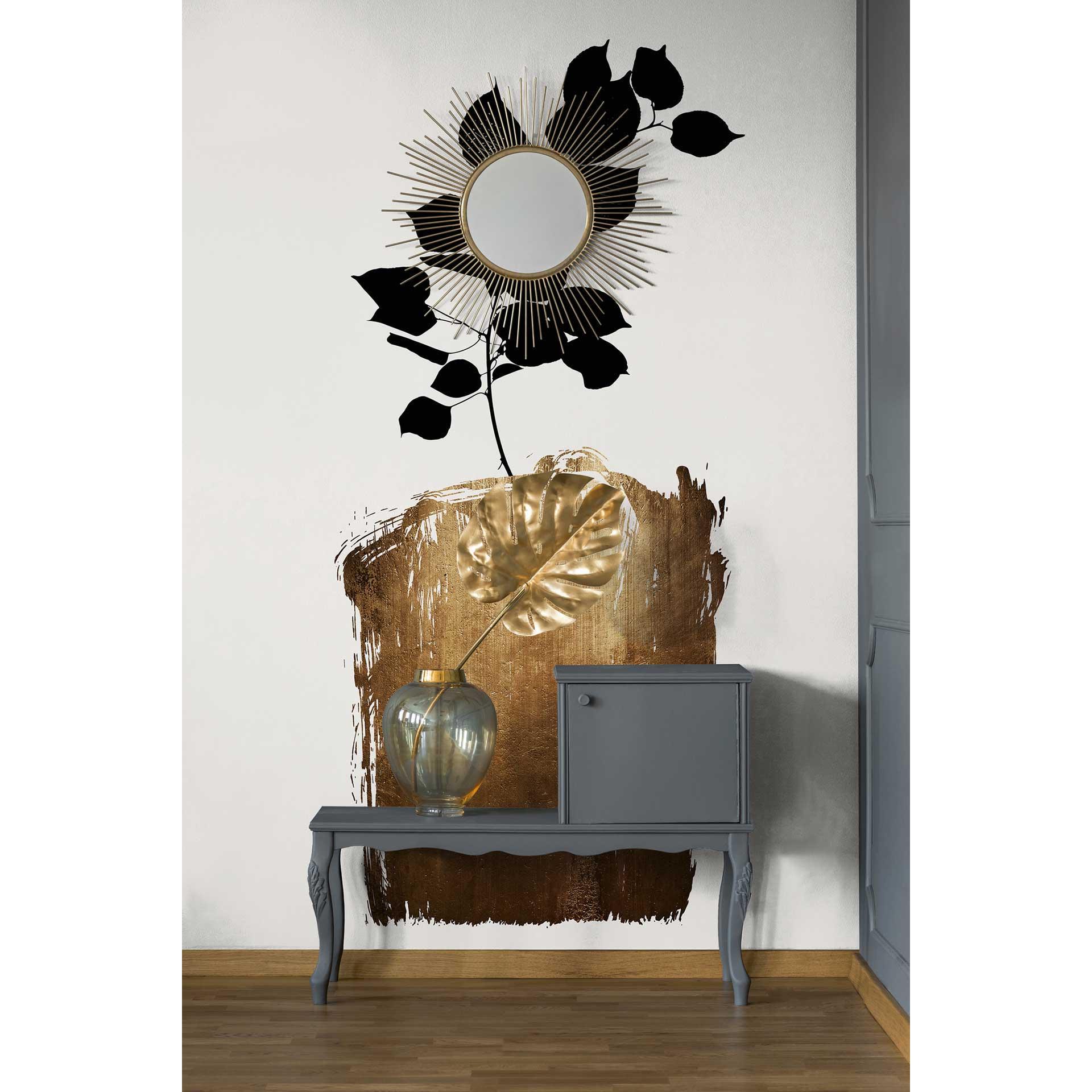 Livingwalls Fotobehang ARTist Kubistika - Golden Scabiosa