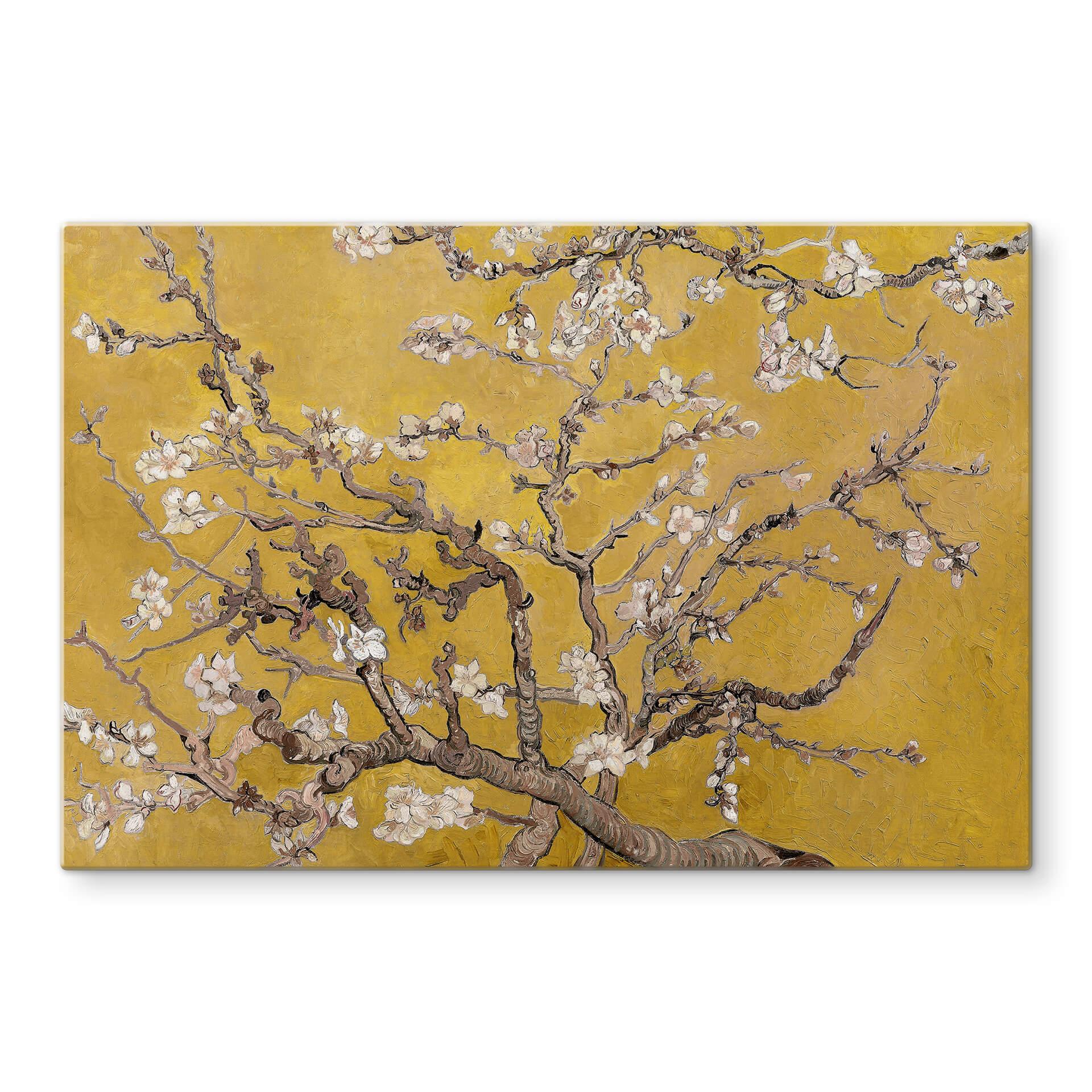 Spritzschutz van Gogh - Mandelblüte Ocker
