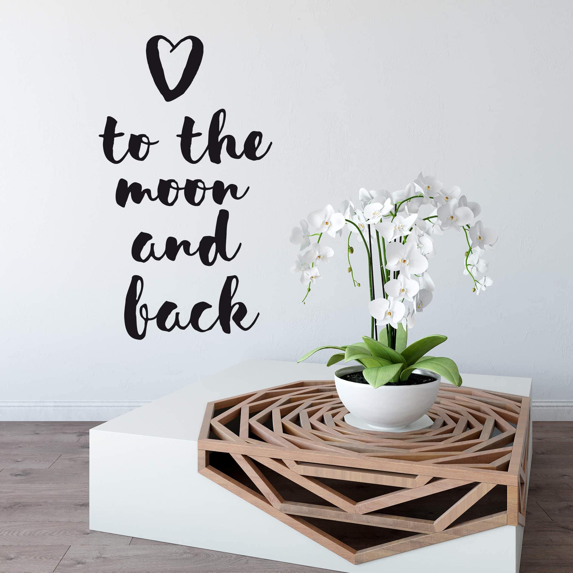 Wallsticker - Love to the moon and back