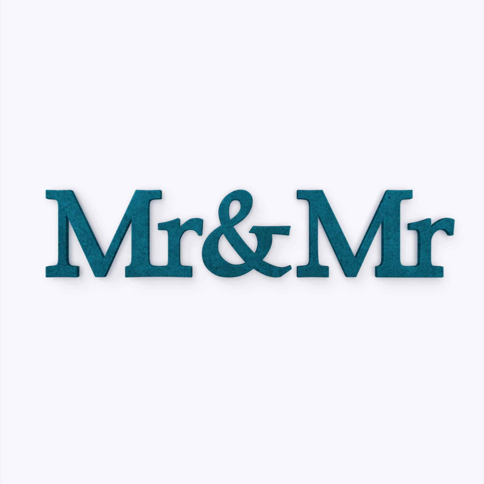 MDF-Letters Mr&Mr Serife