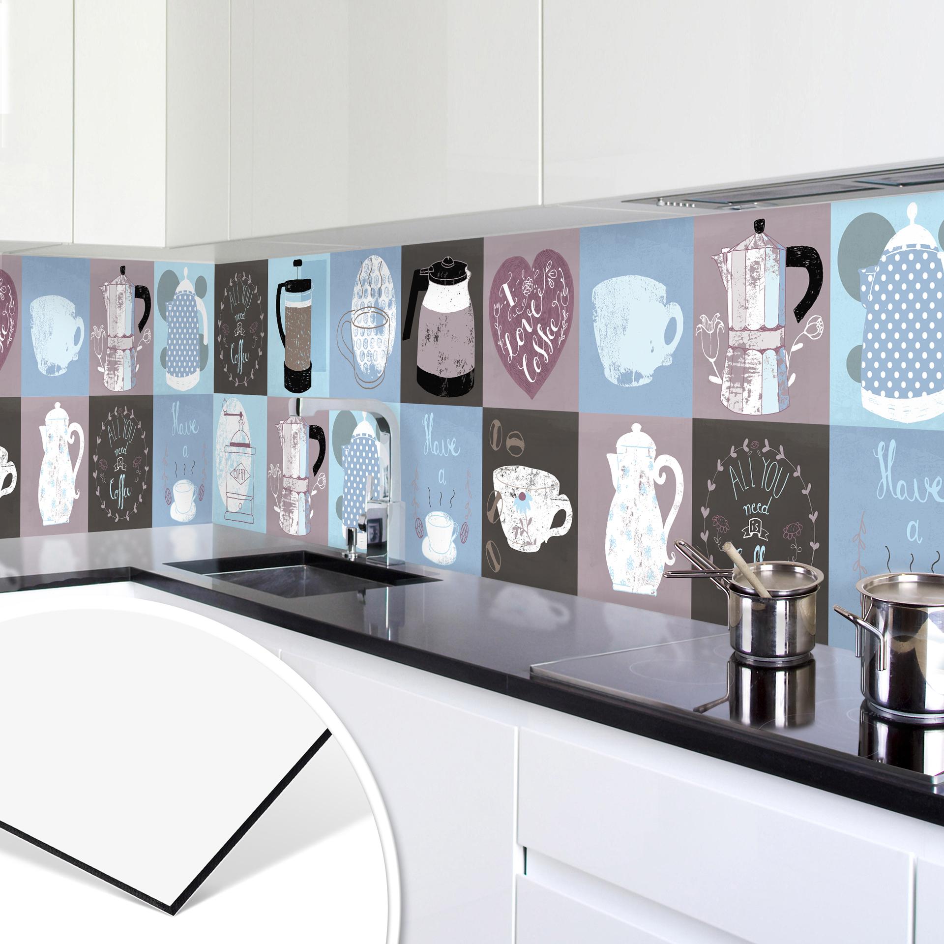 Keukenachterwand - Loske - Coffee Time