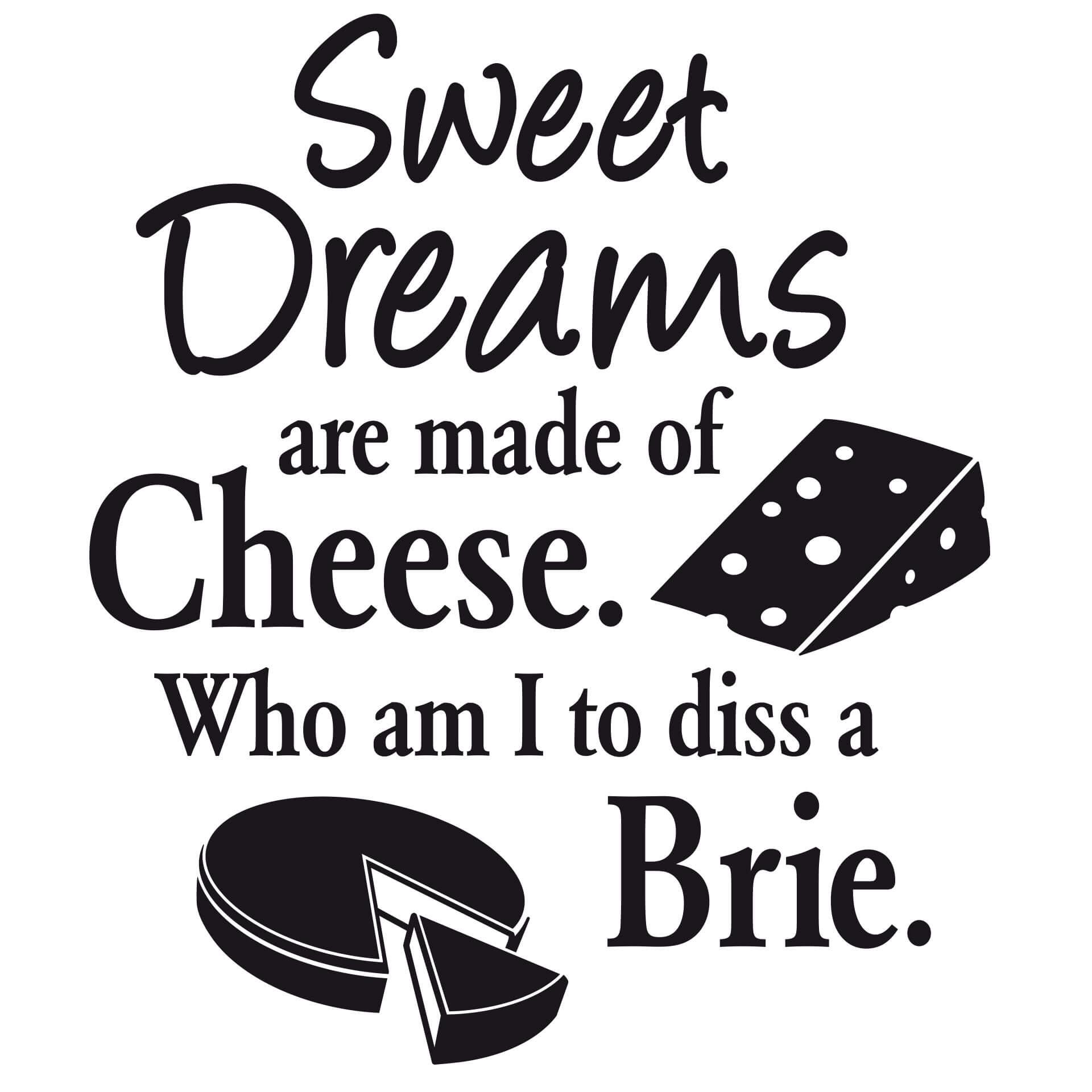 Muursticker Cheese Dreams