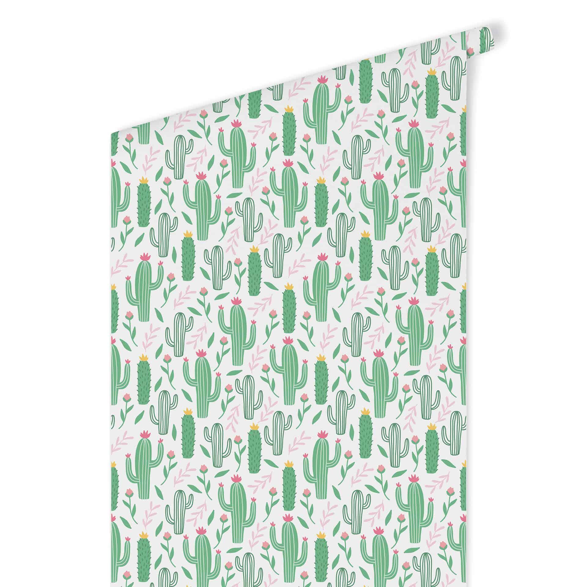Patroonbehang – Cactusliefde