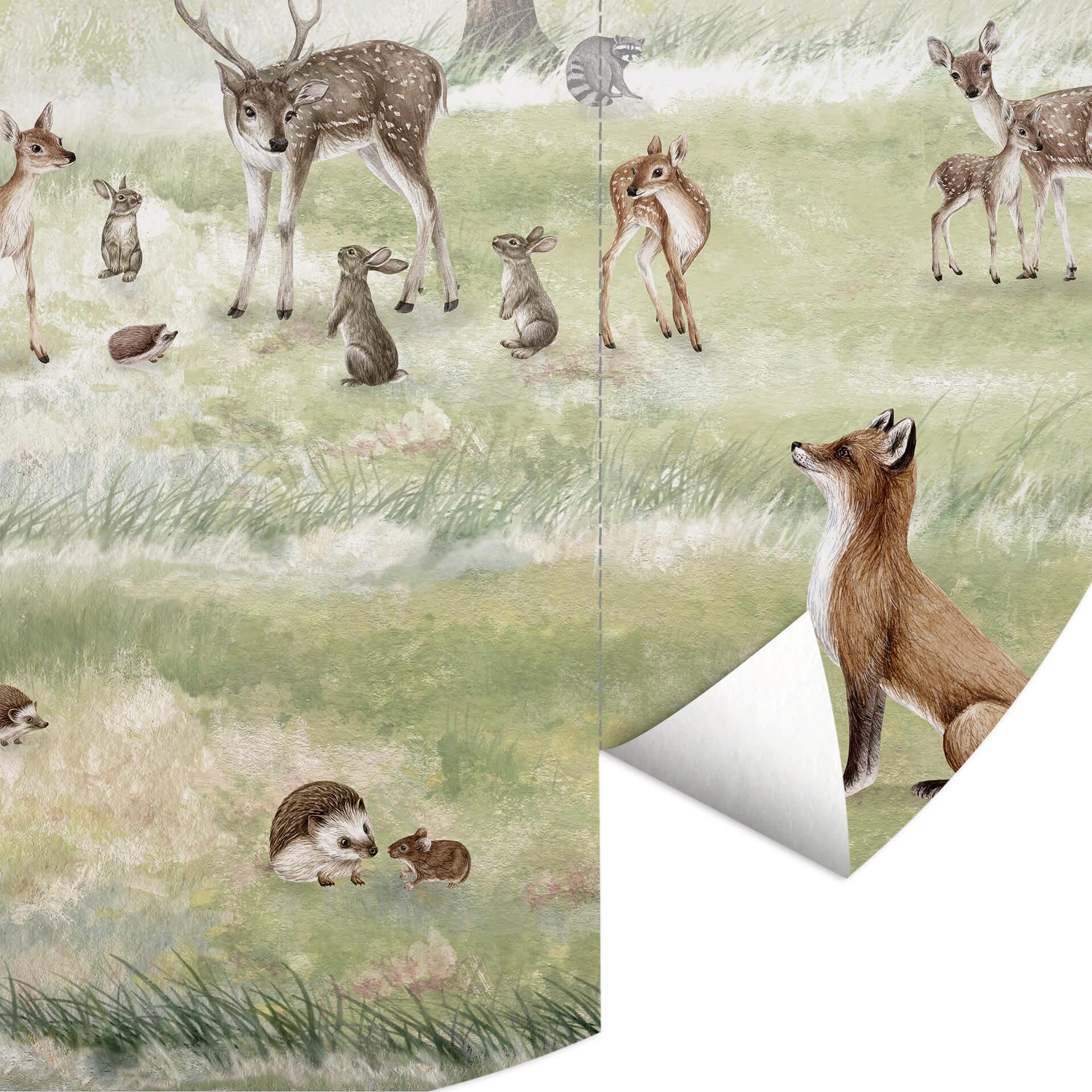 Behangcirkel Kikki Belle - Forest Fun - vliesbehang/zelfklevend vliesbehang