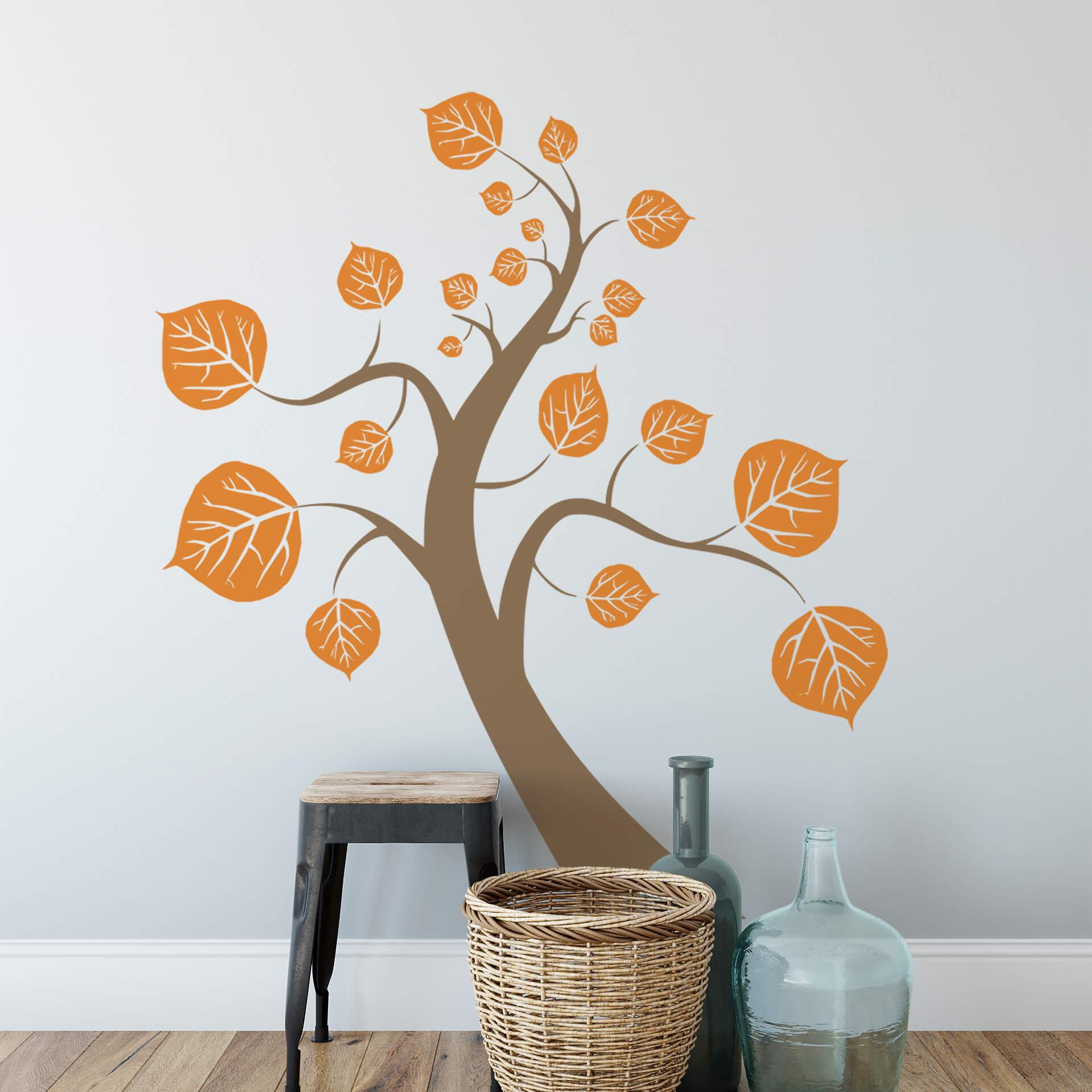 Muursticker Boom (2-kleurig)