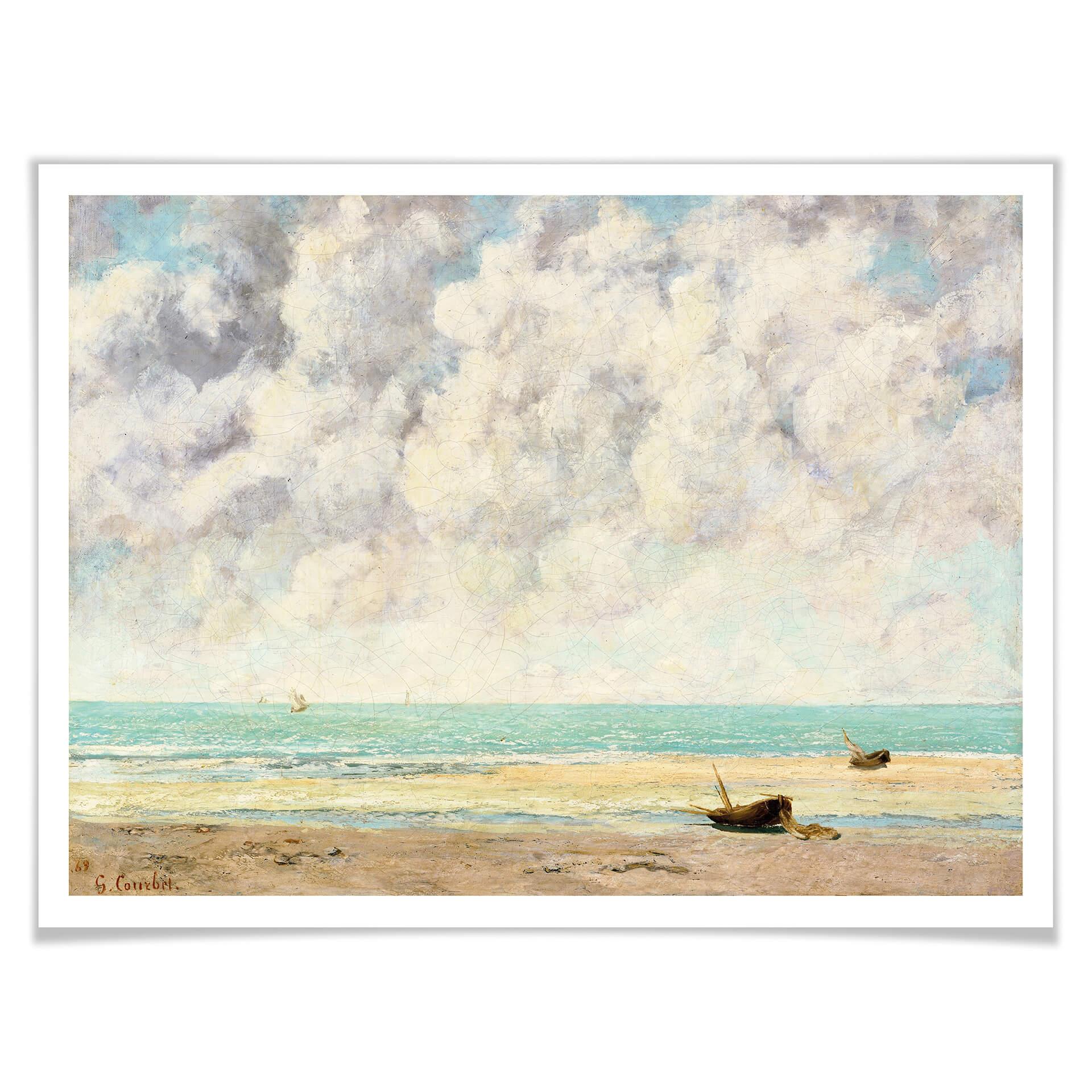 Póster Courbet - El mar en calma