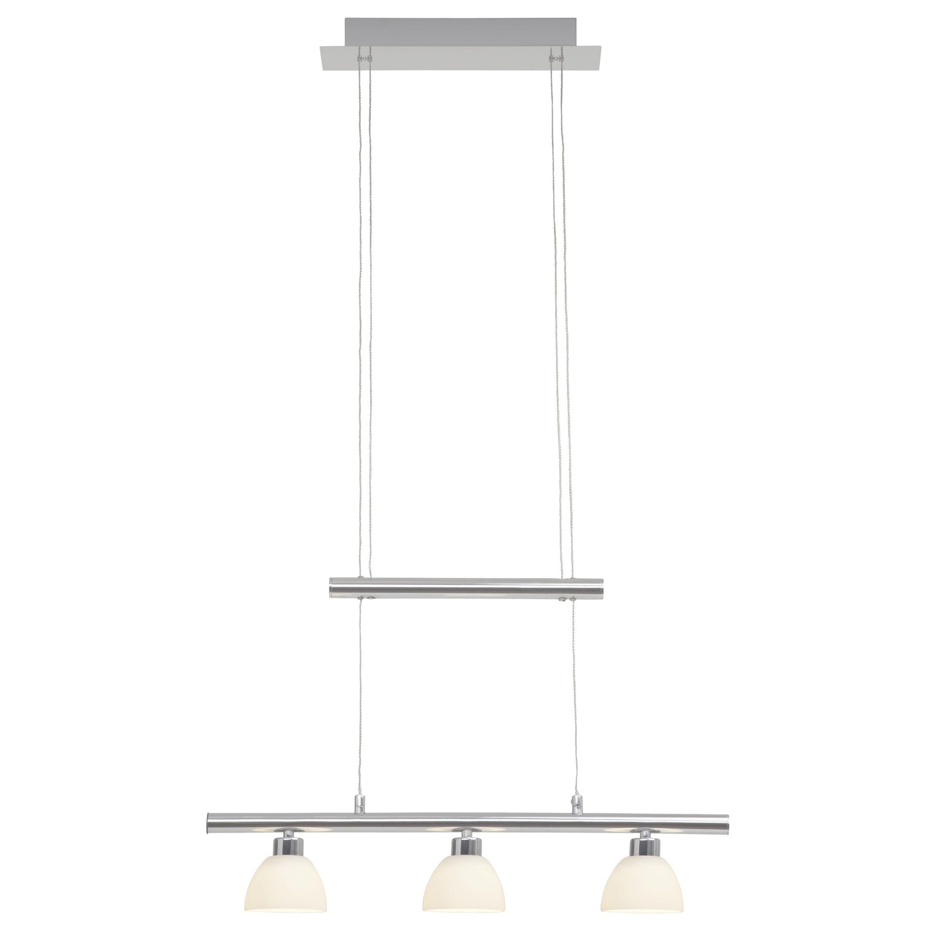 Pendelleuchte Richard, metallic, 90 x 58,4 cm, Glas Pendellampe, dimmbar