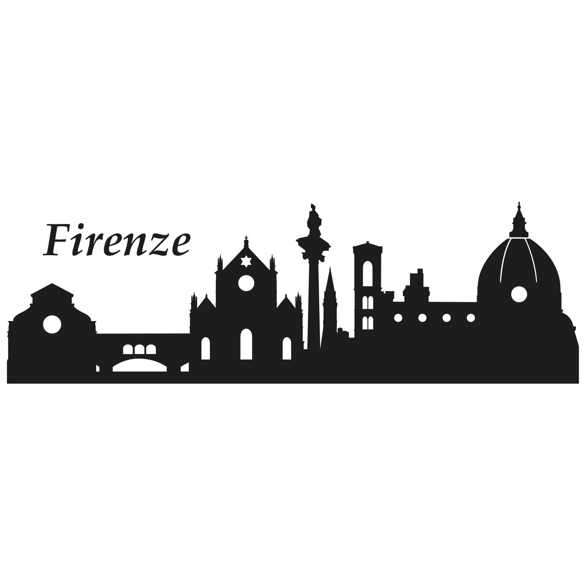 Adesivo murale - Profilo  Firenze