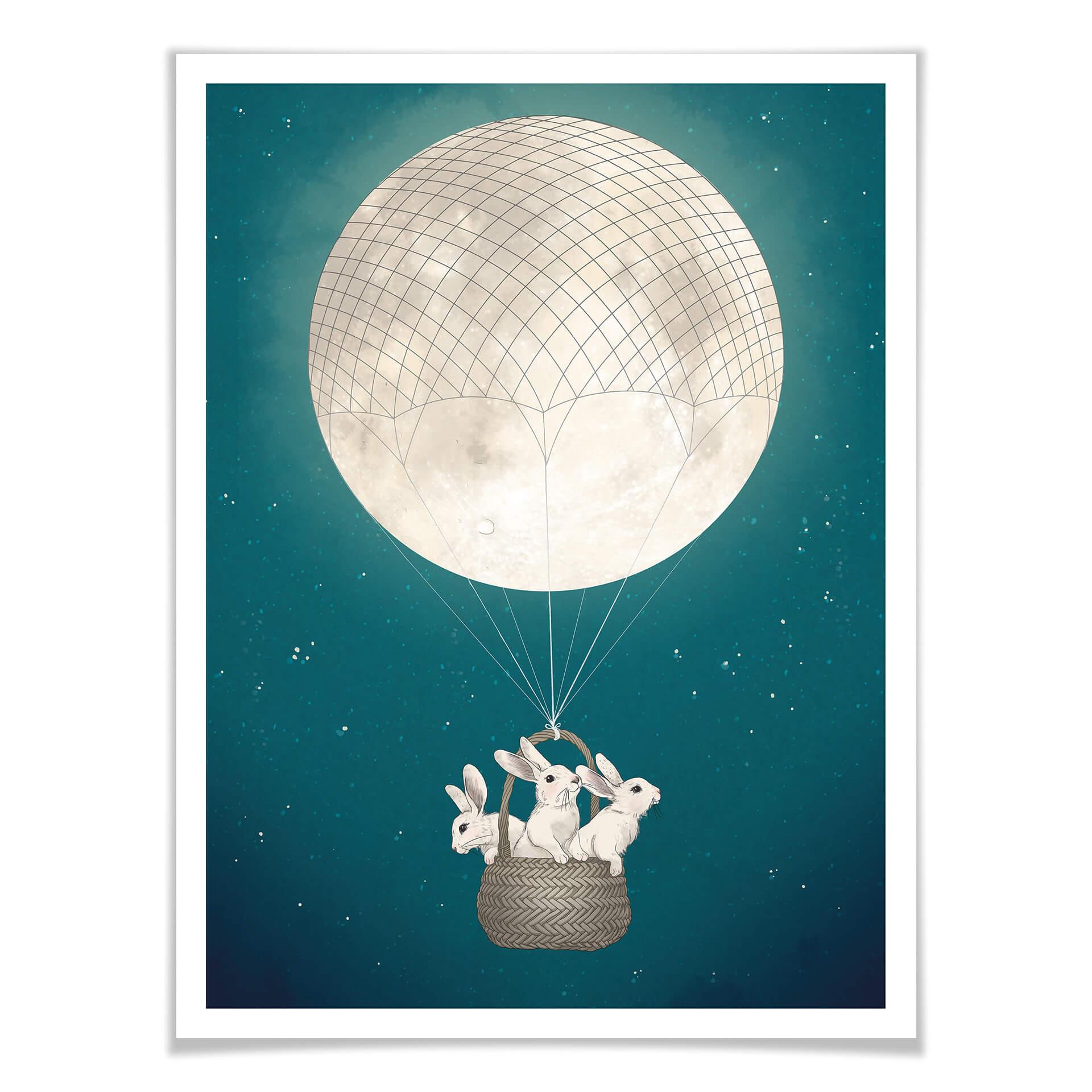Póster Graves - Moonbunnies