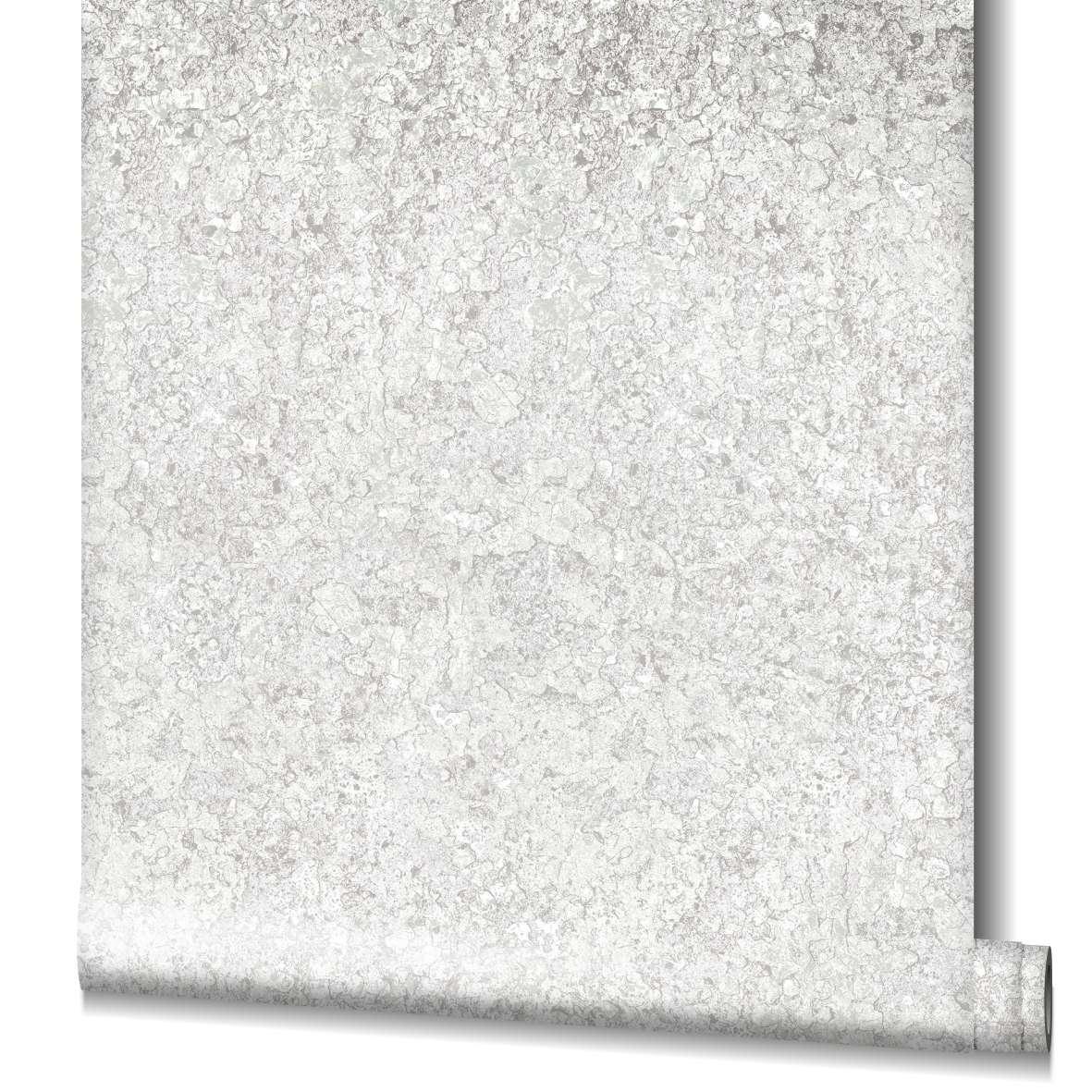 Grafisch behang vliesbehang Flora grijs