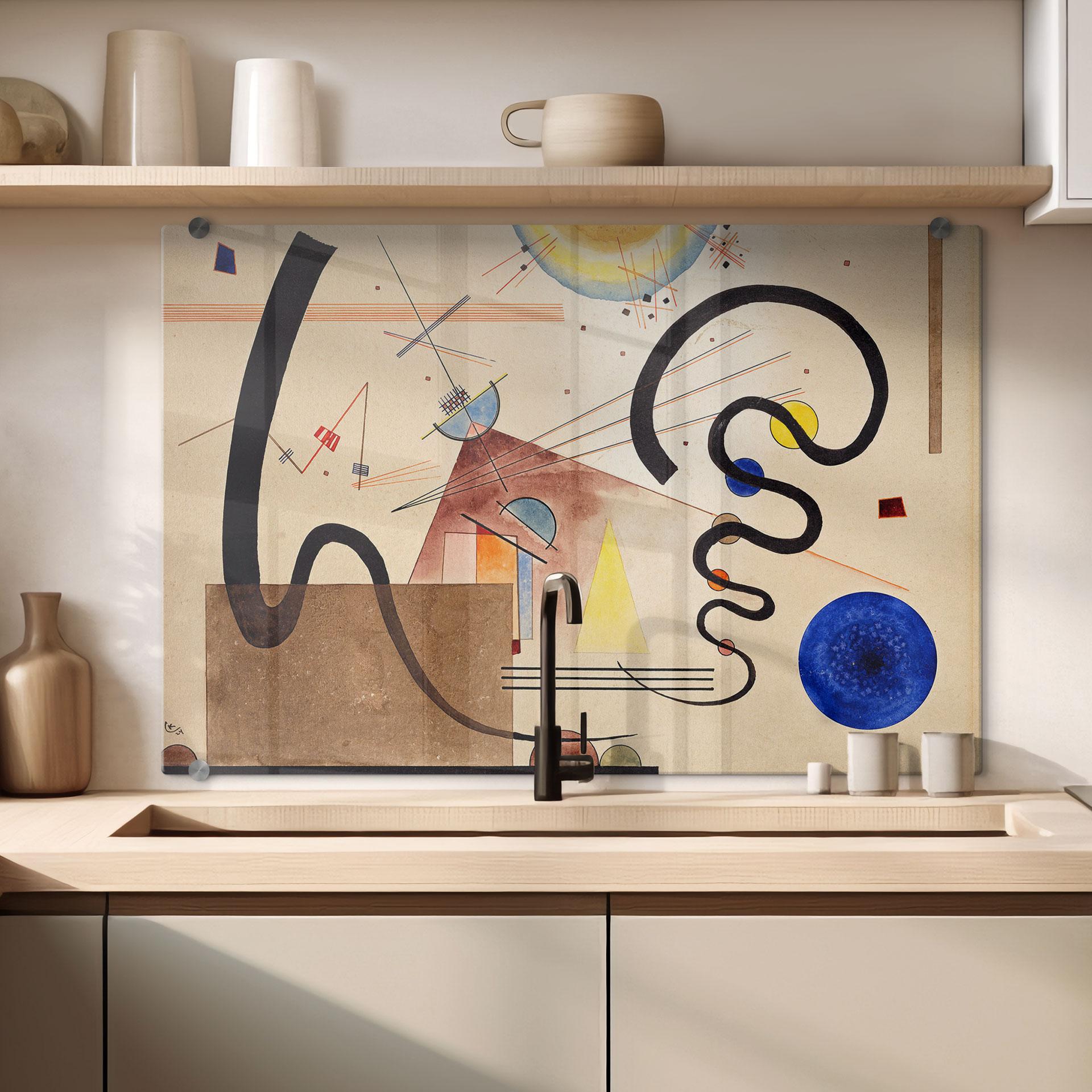 Stænkplade - Kandinsky - To bevægelser