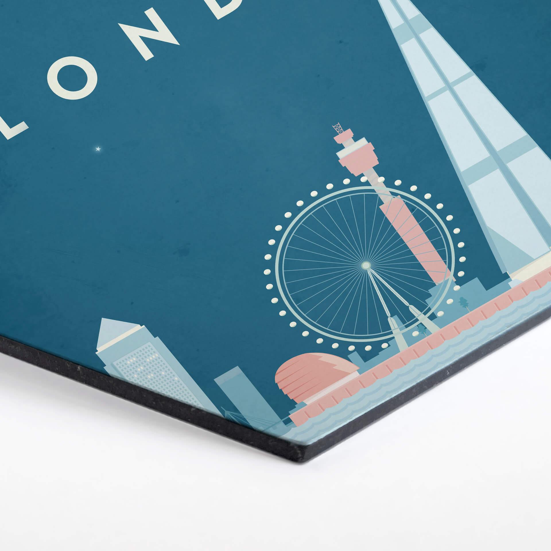 Hexagon - Alu-Dibond - Rivers - London