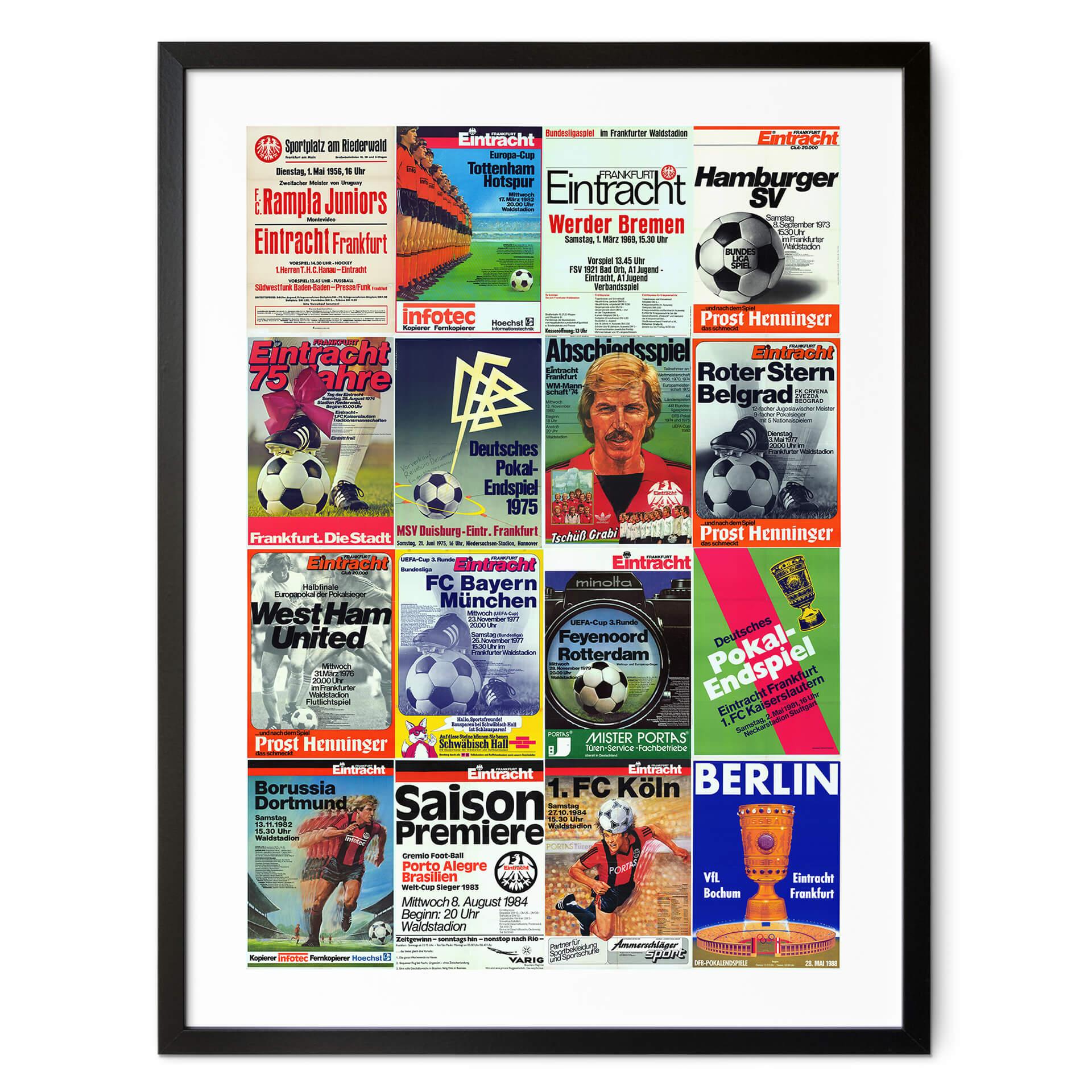 Póster Eintracht Frankfurt - Póster retro de pared