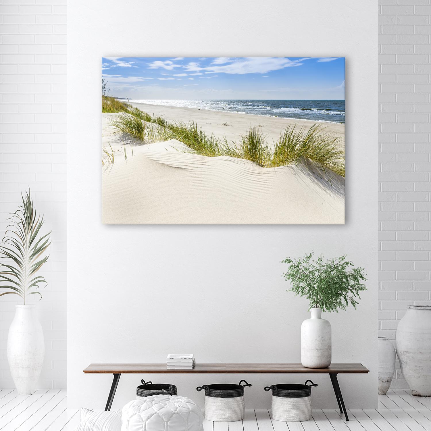 Canvasbillede, Strandlandskab ved havet