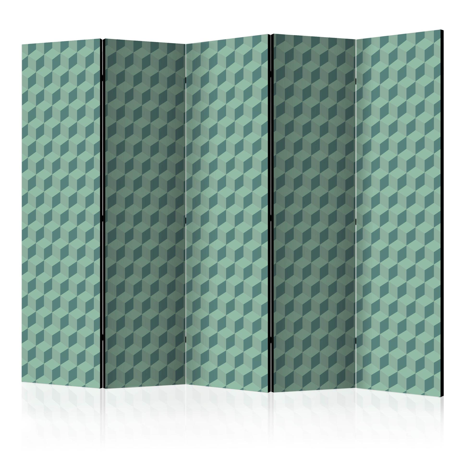 Schermo divisorio - Cubi monocromatici, 3 pezzi