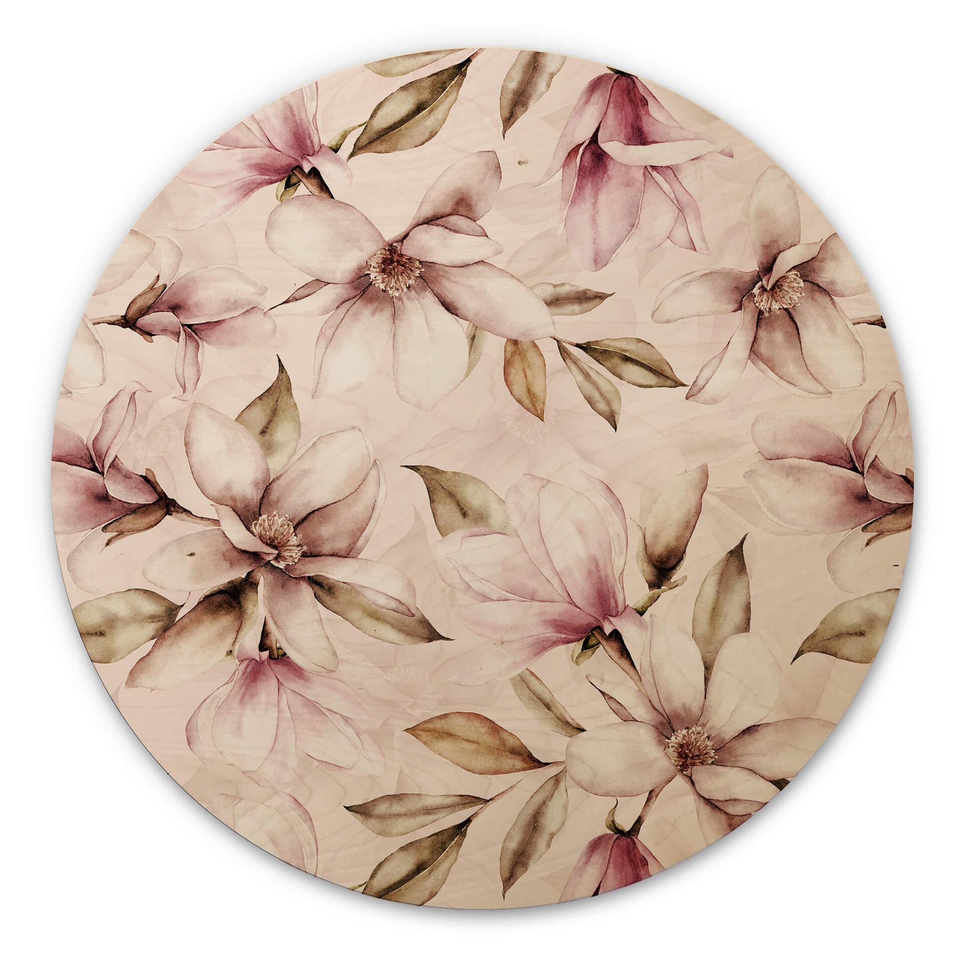 Billede af træ UN Designs - Soft Magnolia - Round