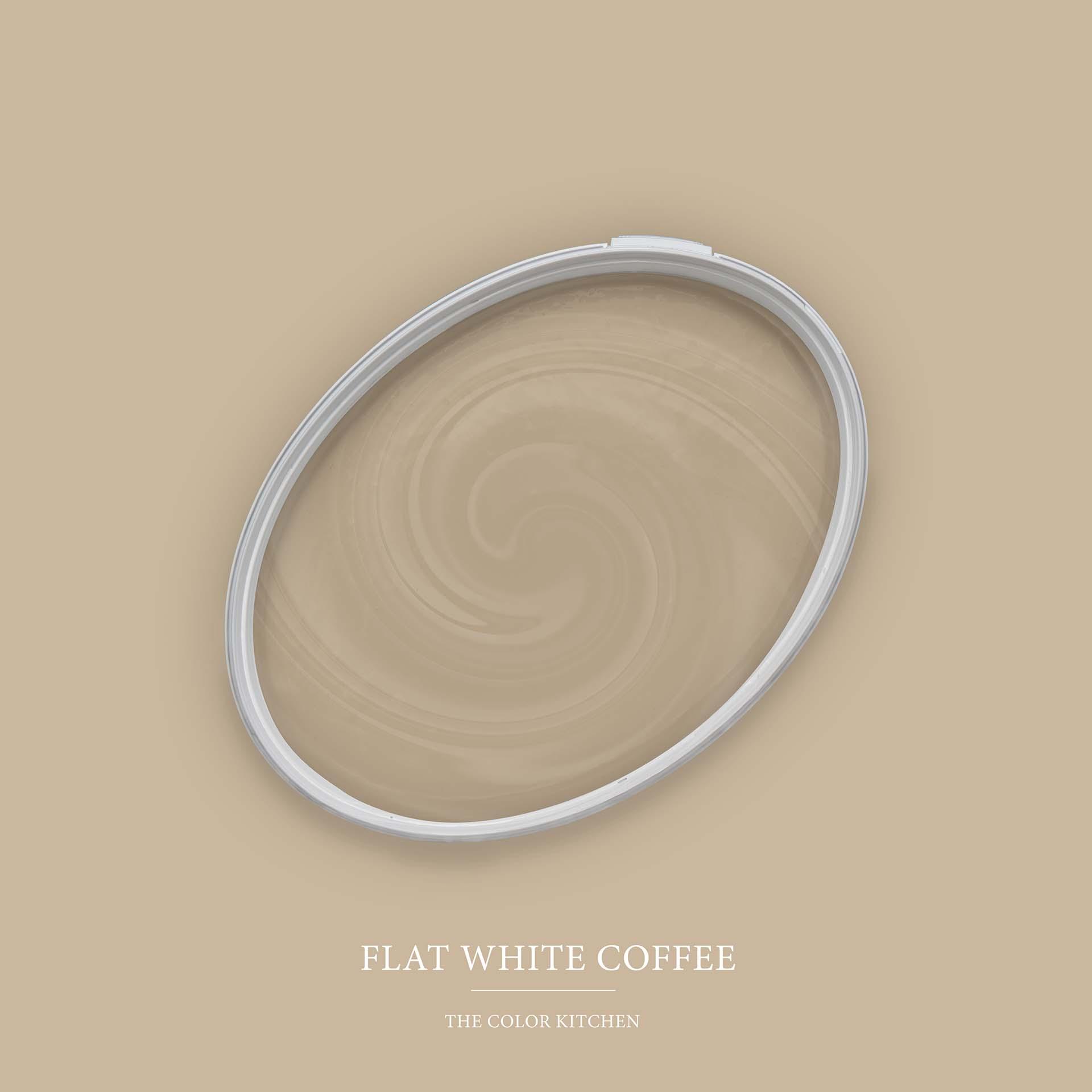 Vægfarve beige silkemat - COLOR Kitchen Flad Hvid Kaffe
