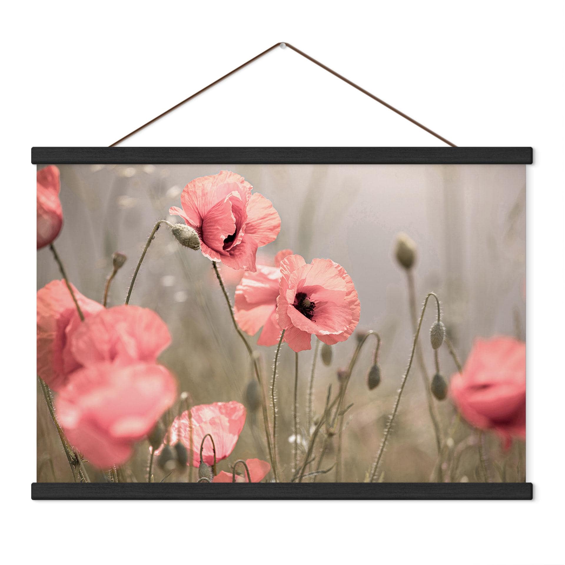 Textielposter Poppy Flower Romance - Delgado