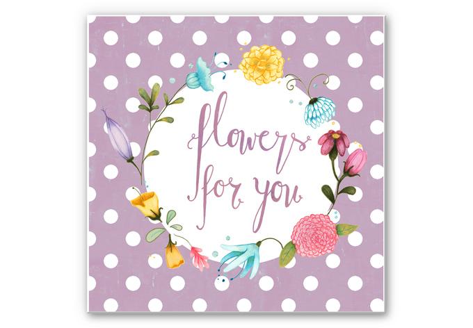 Wandbild Loske - Flowers for you
