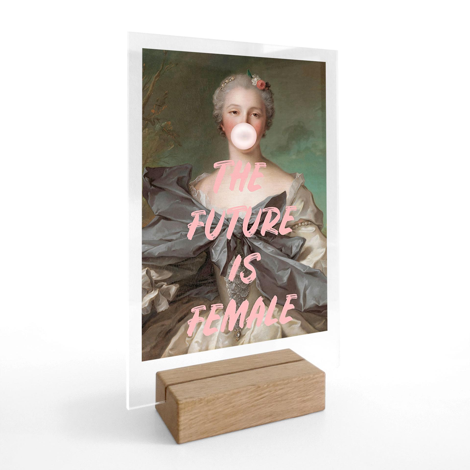 Bordskærm Fremtiden er kvindelig | Feminisme - Grace Digital Art