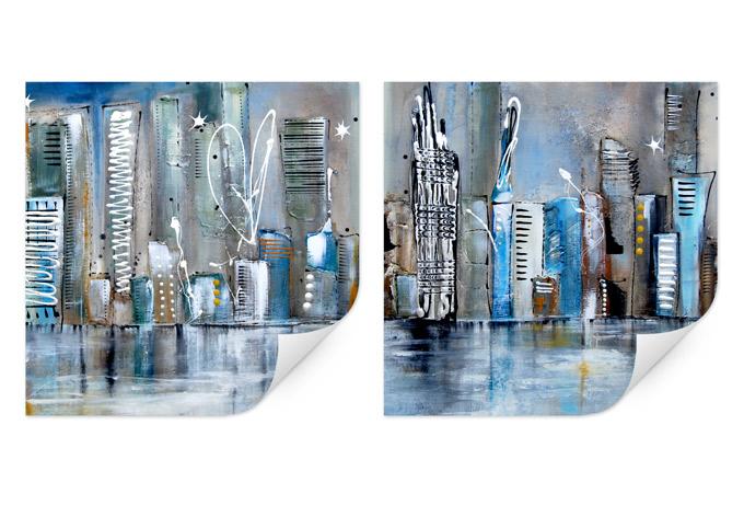 Zelfklevende Poster - Fedrau - Skyline
