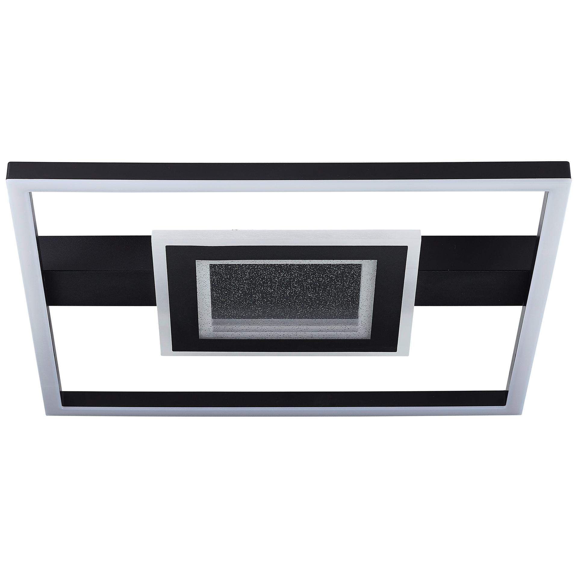 Deckenleuchte Marlies, schwarz, 5 x 37,5 cm, Metall Glitzereffekt
