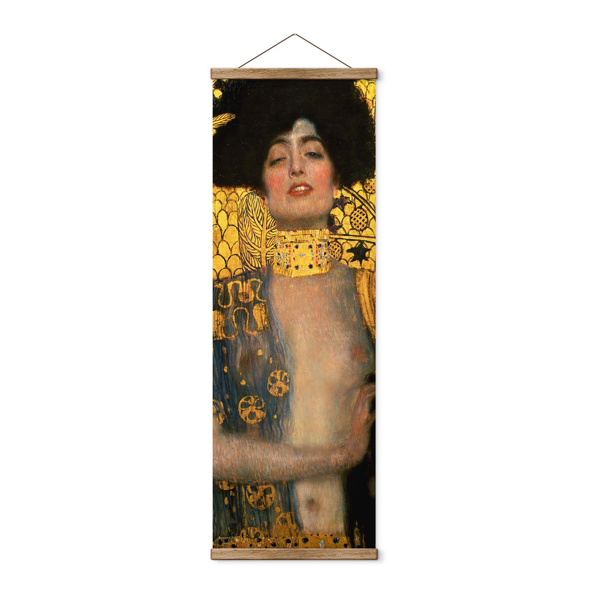 Tekstil plakat Klimt - Judith med Holofernes' hoved - Panorama