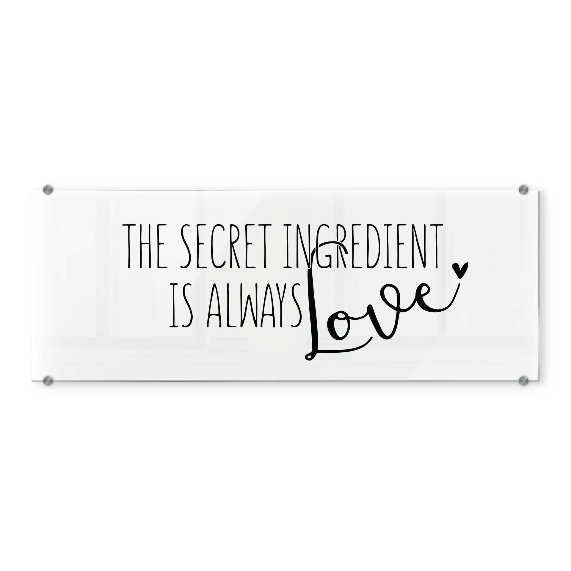 Spatscherm Transparant - Secret Ingredient
