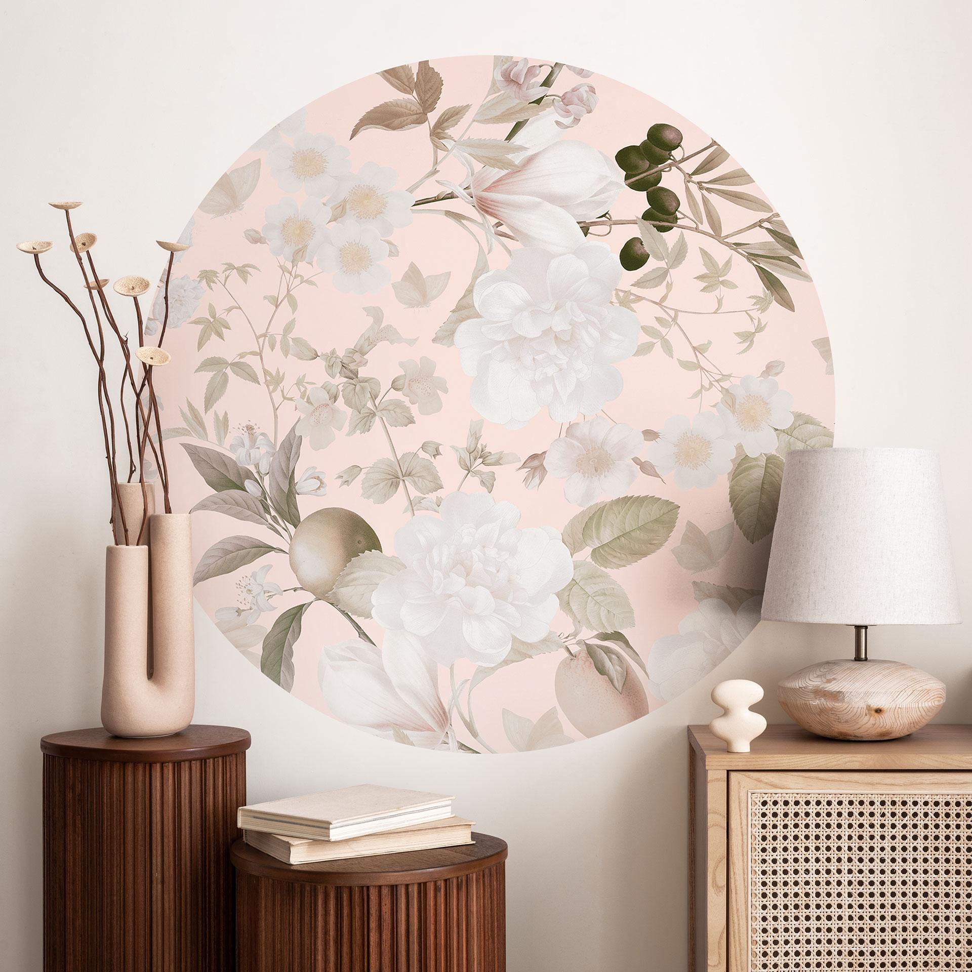 Wall Sticker Boho-illustration med blomster og frugter - UN Designs
