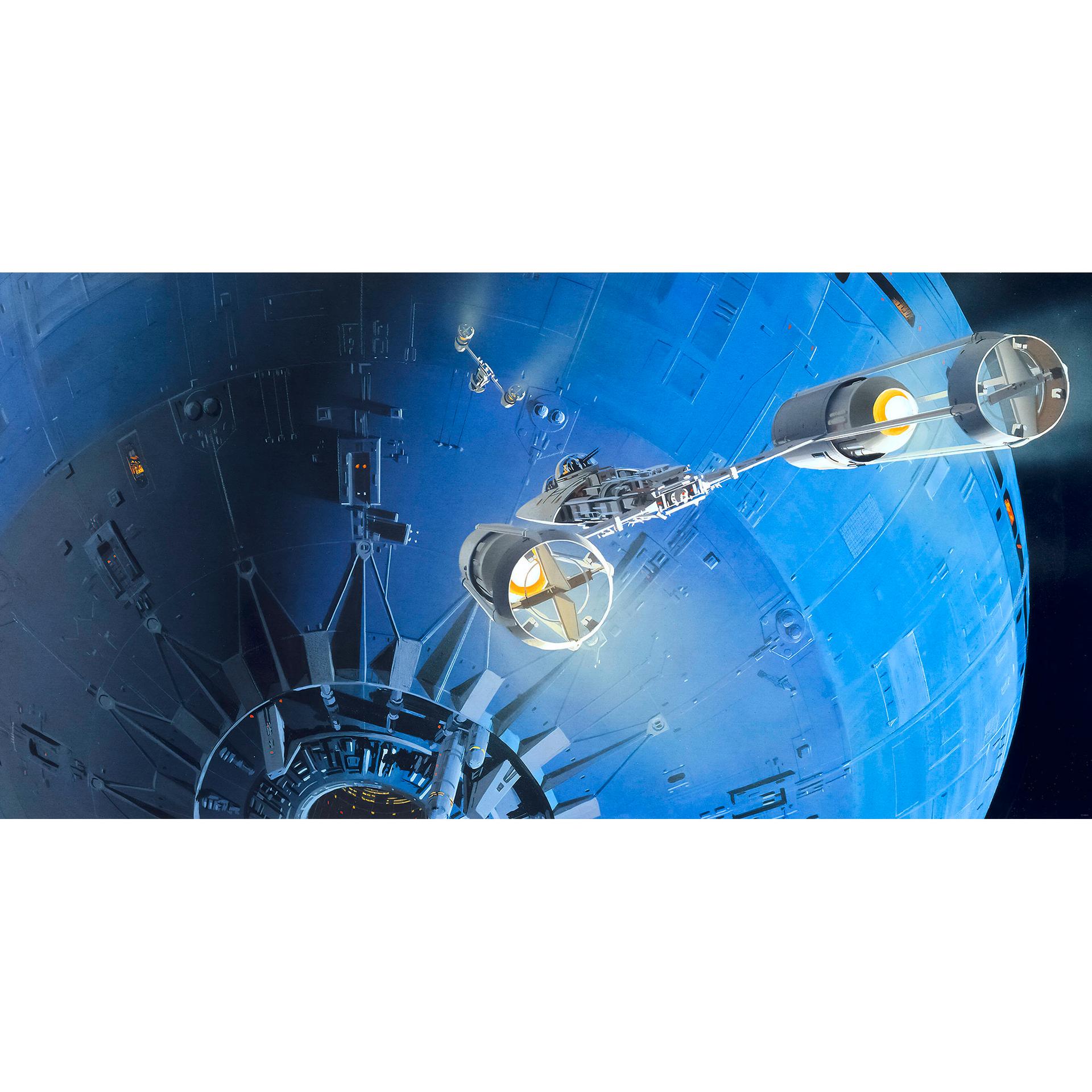 Vlies Fototapete - Star Wars Classic RMQ Death Star Assault - 500 x 250 cm