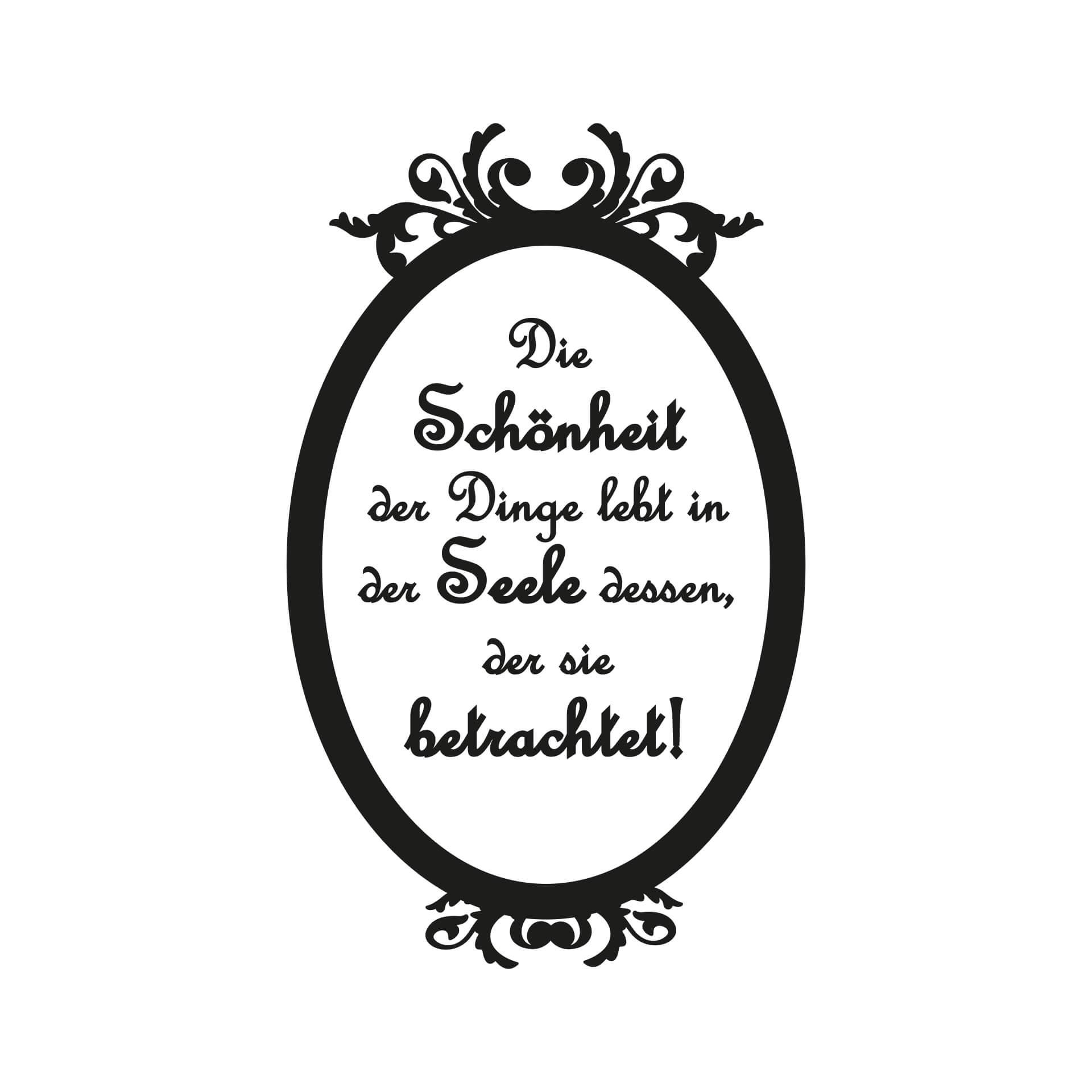 Wandtattoo Die Schönheit der Dinge...