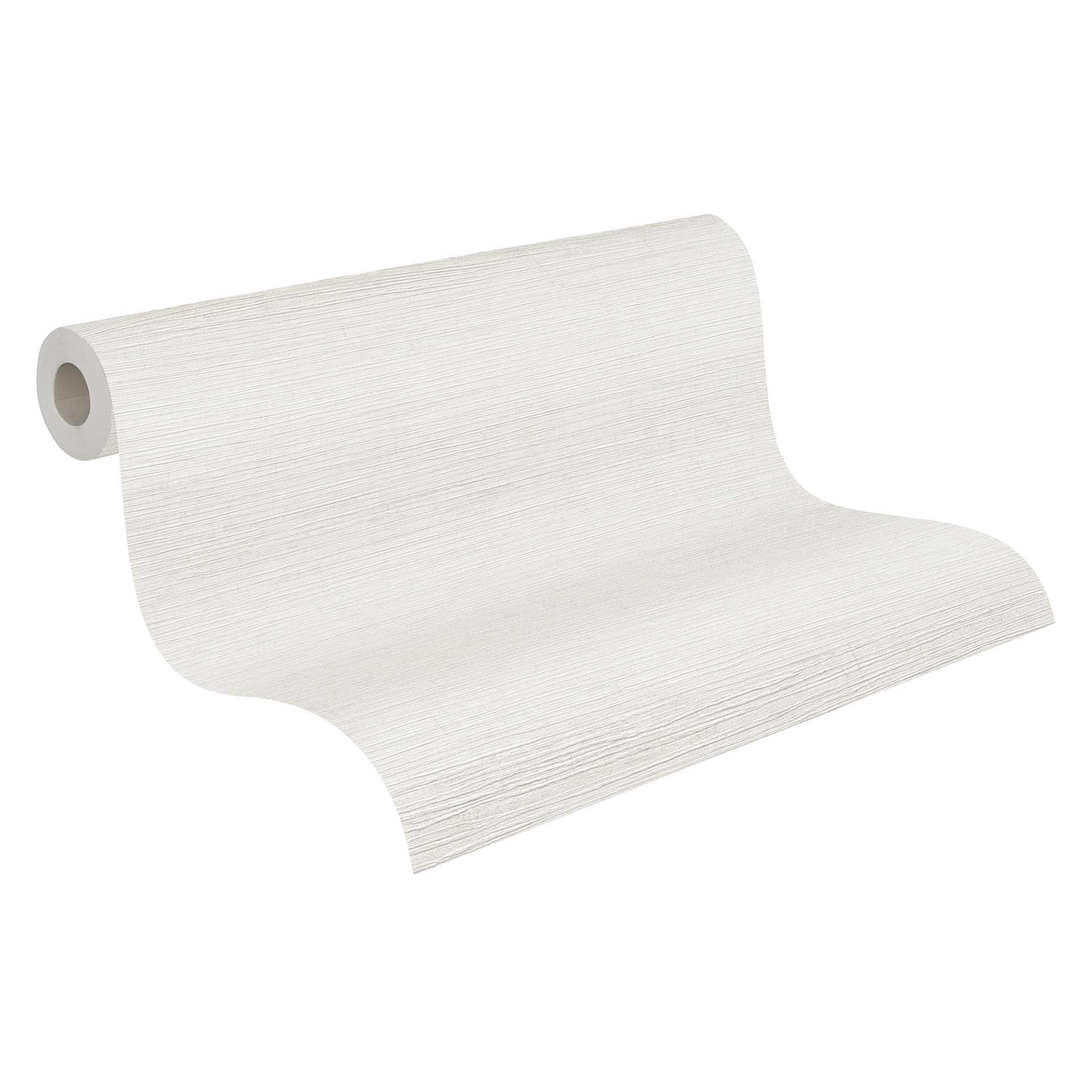 Strukturerad tapet, non-woven tapet slät vit, Metropolitan Stories från Livingwalls
