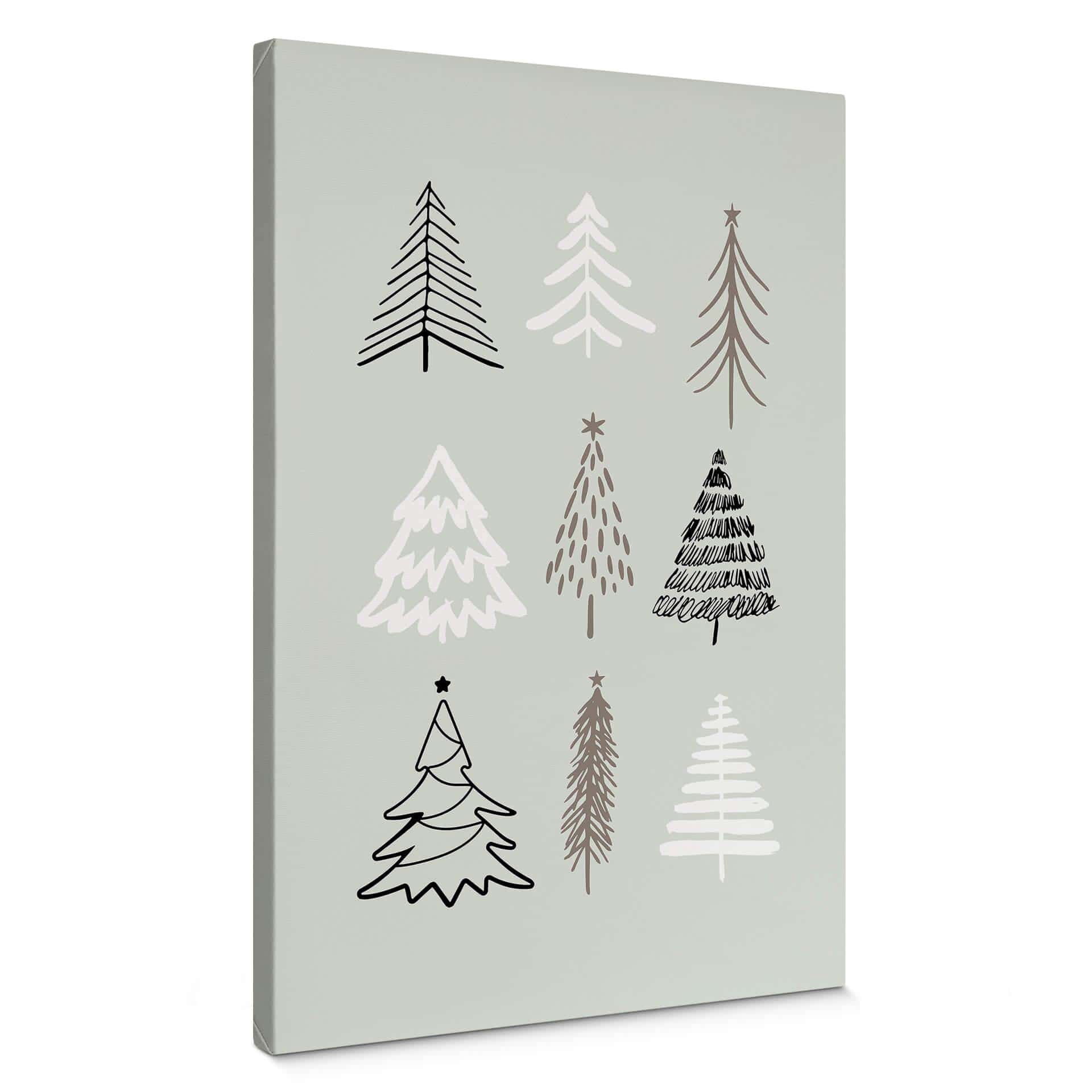 Lærredsprint - Kristina - Oh Christmas Trees