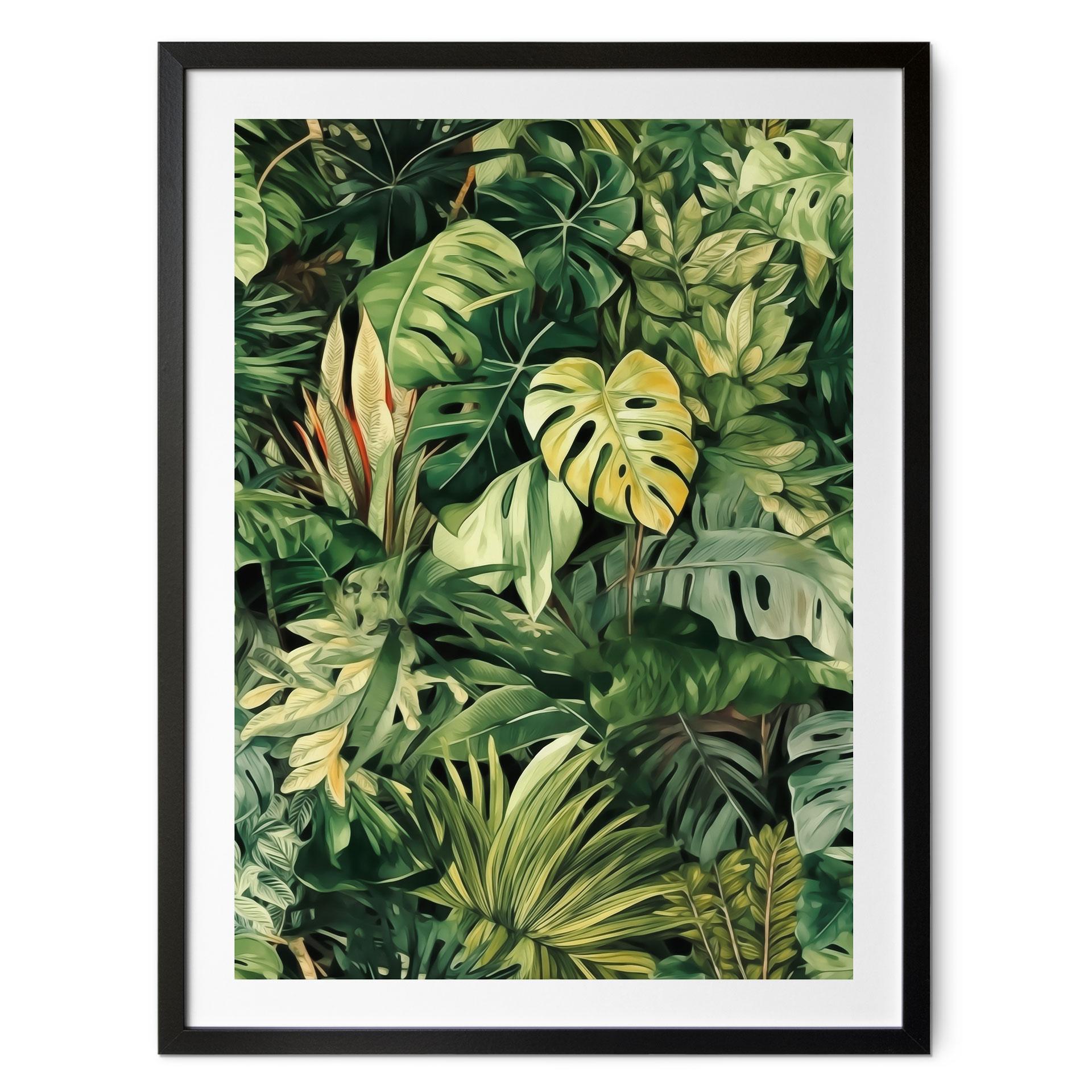 Plakat med jungleplanter - Jaszke
