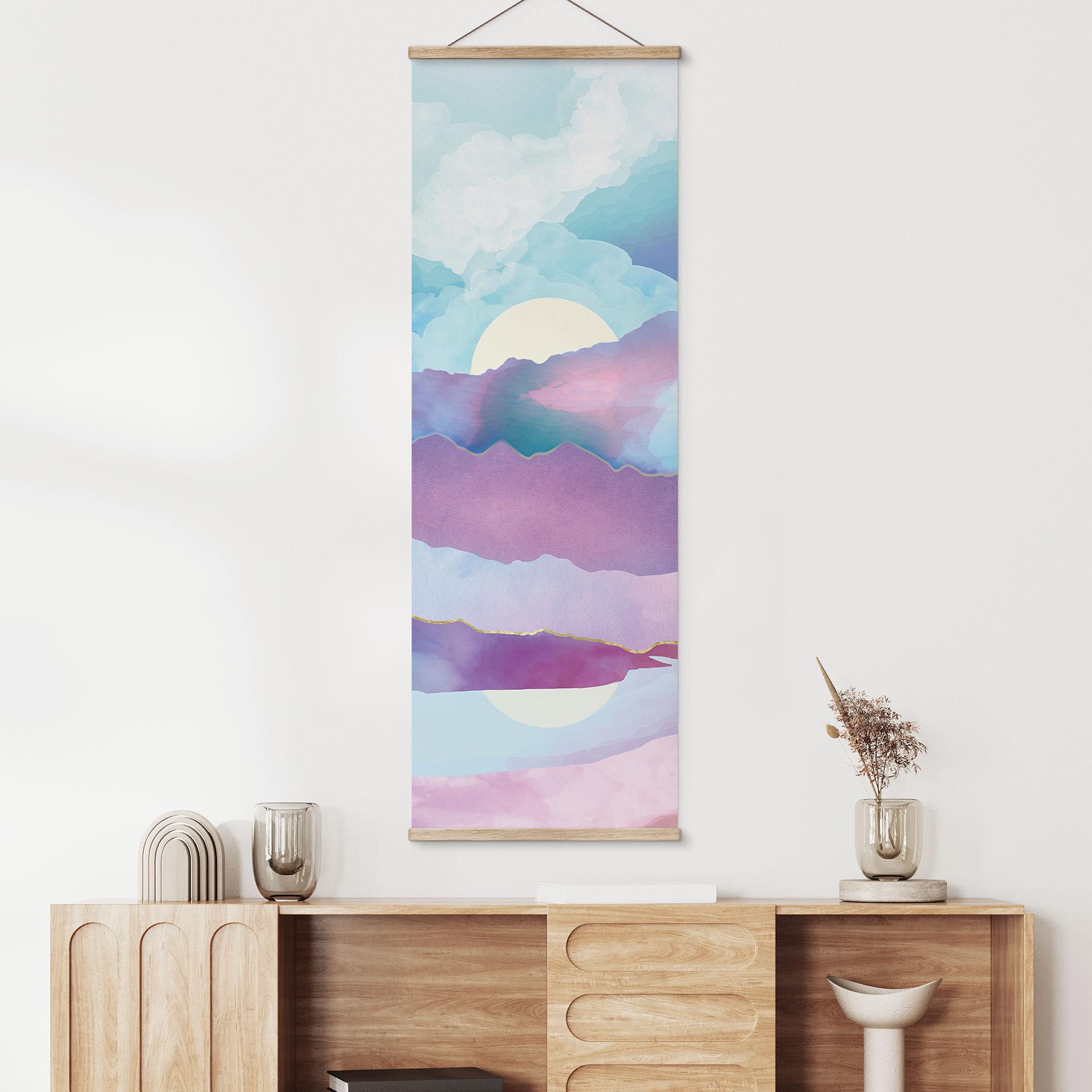 Tekstil plakat Blændende bjerglandskab - SpaceFrog Designs