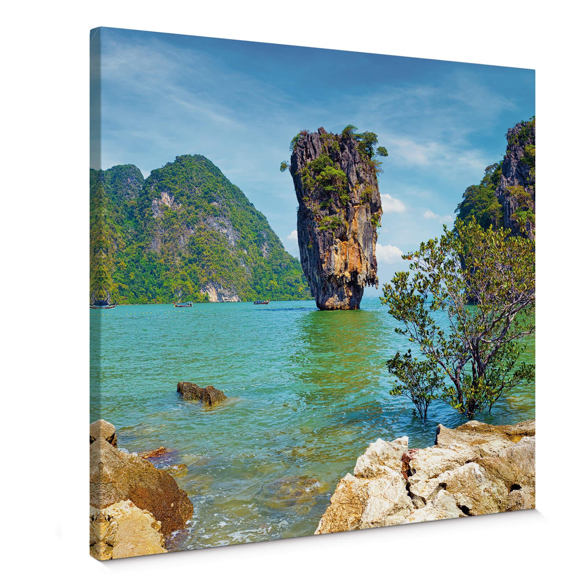 Lienzo Isla de Khao Ta-Pu - cuadrado